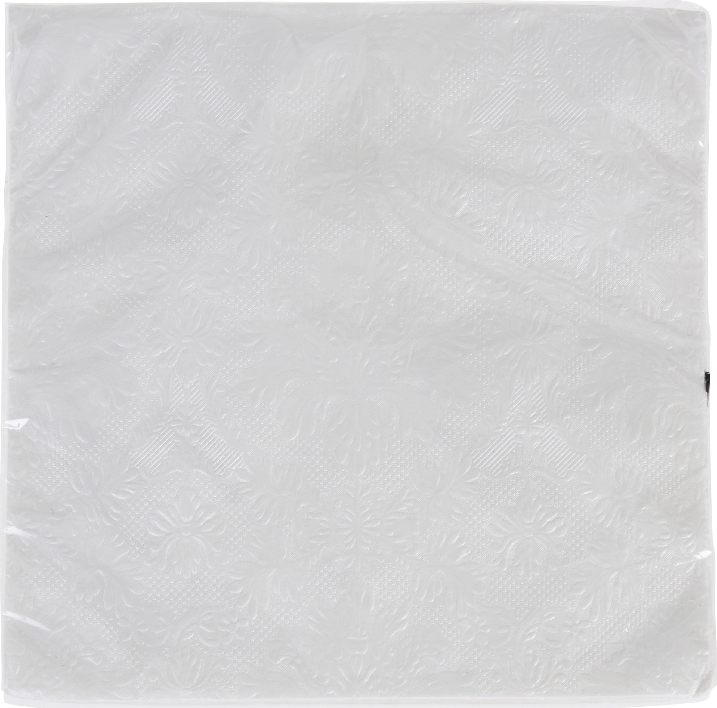 Изображение товара Салфетки белые бумага 33x33 см в упаковке 20 шт