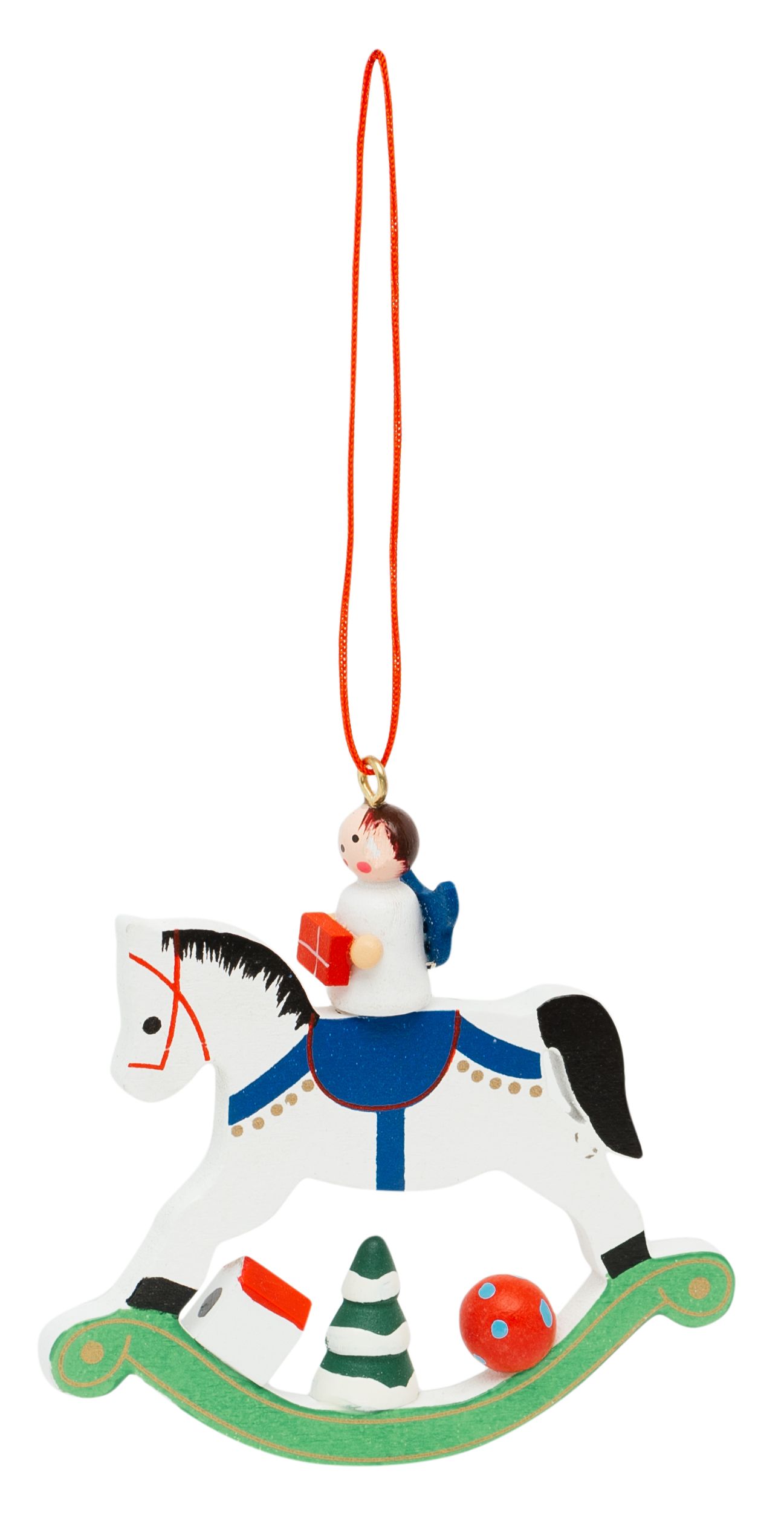 Изображение товара Декоративный сувенир Лошадка из дерева 8,5 см для интерьера и подарка