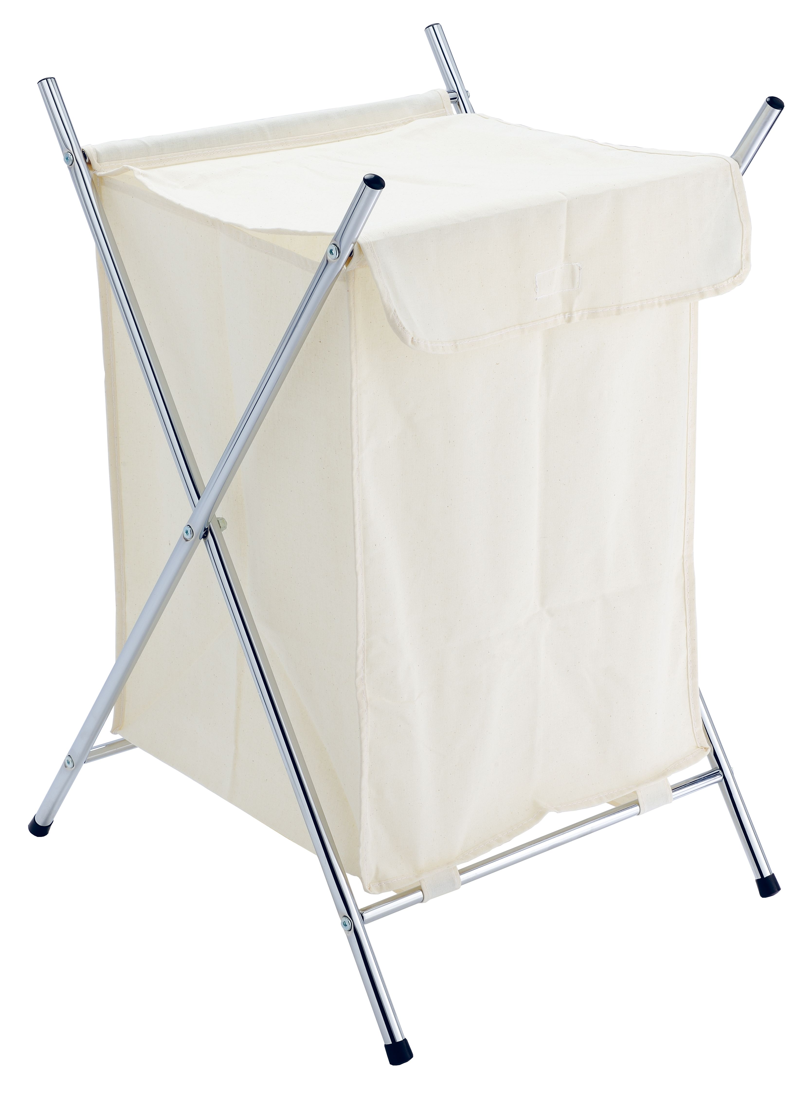 Изображение товара Корзина для белья текстиль белая 80 л практичная и стильная