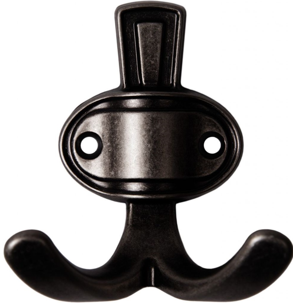 Изображение товара Крючок мебельный BOYARD BARON двойной старинный черный