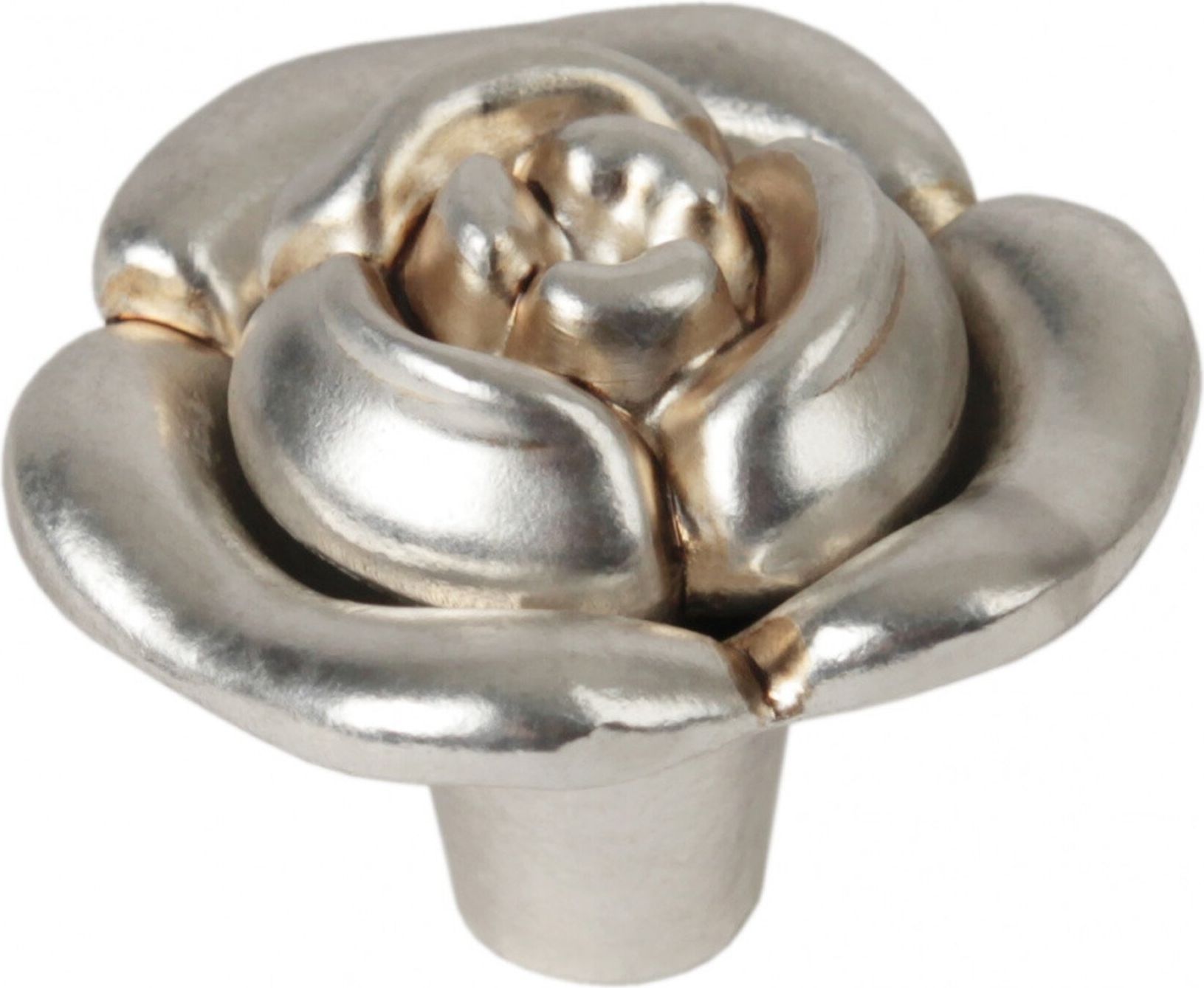 Изображение товара Мебельная ручка - кнопка BOYARD LULU ROSE старинное серебро