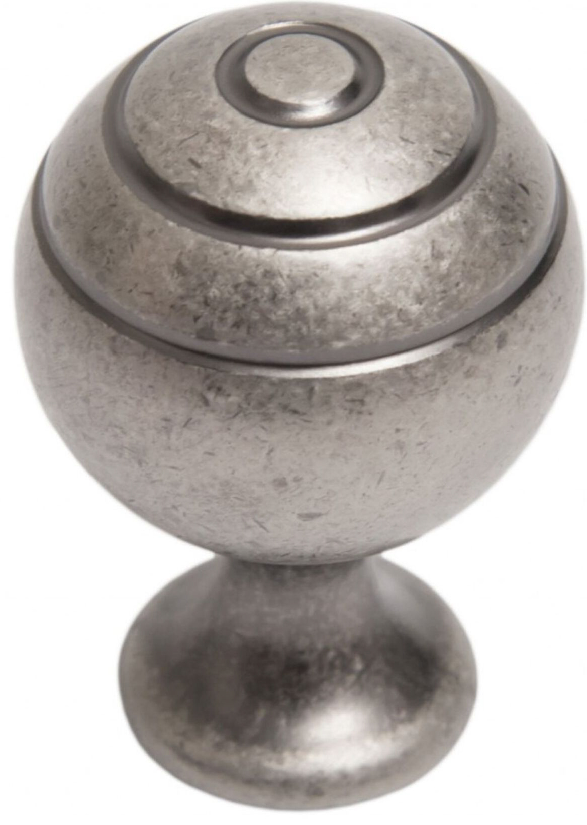 Изображение товара Мебельная ручка-кнопка BOYARD MOBY старинный цинк