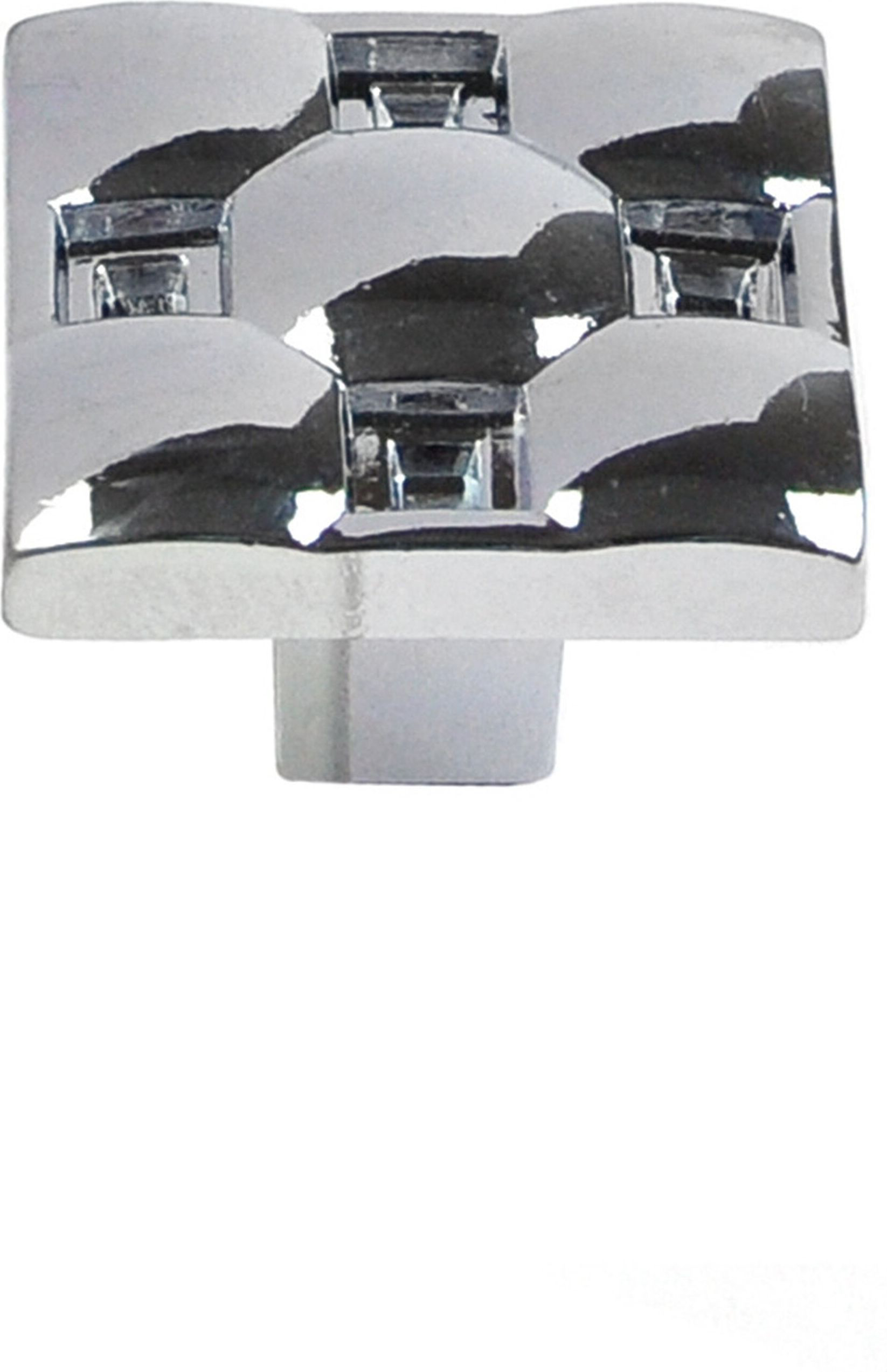 Изображение товара Мебельная ручка-кнопка JET хром 147 мм стильная современная