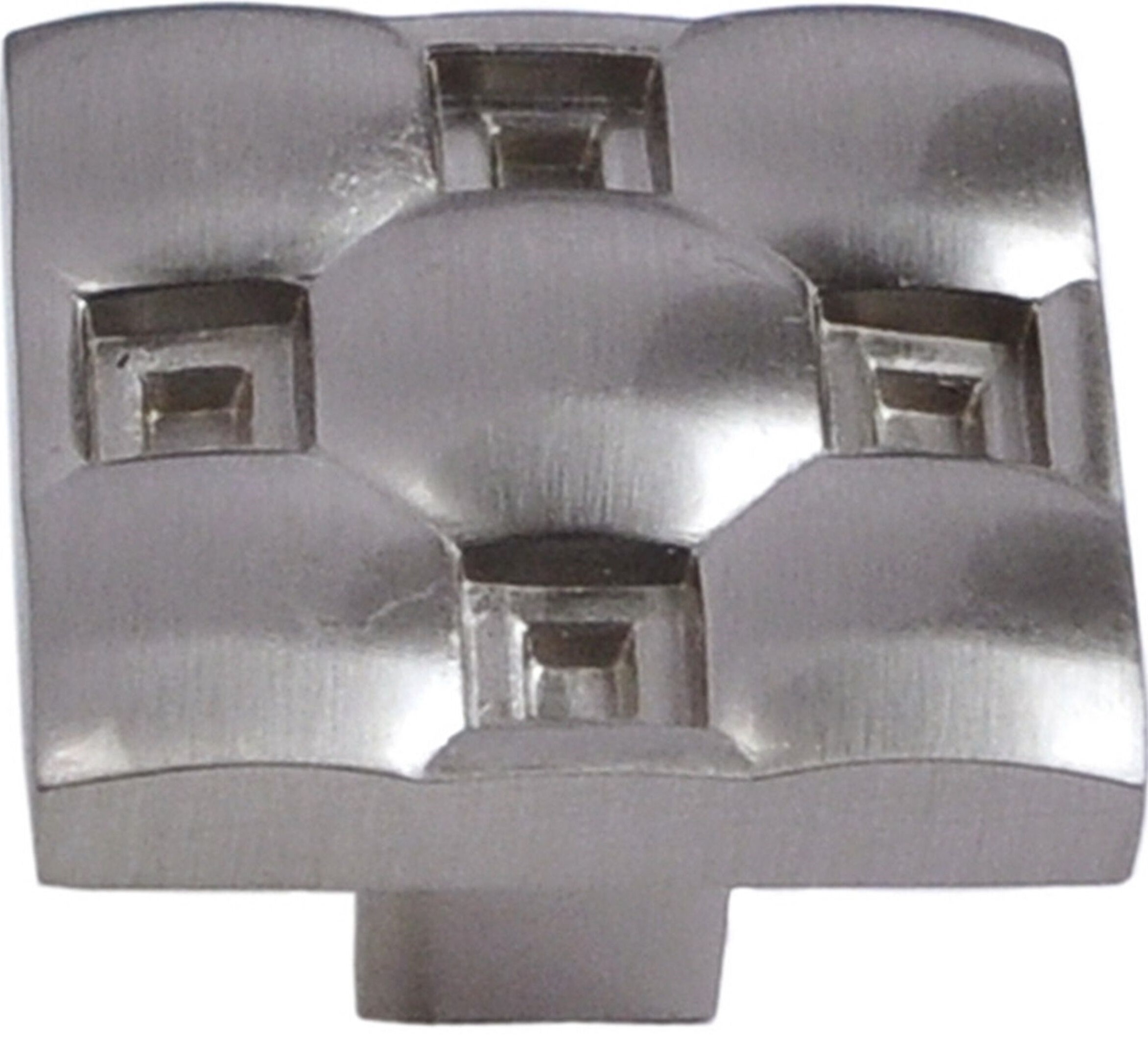 Изображение товара Мебельная ручка-кнопка JET 147 брашированный никель стиль неоклассика