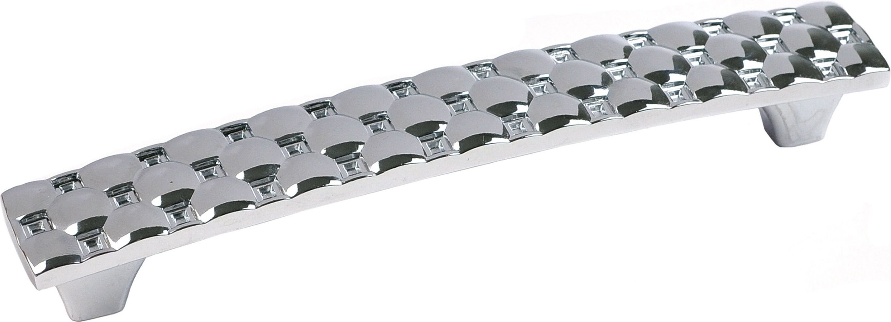 Изображение товара Мебельная ручка-скоба JET 147 хром 128 мм для мебели стиль неоклассика