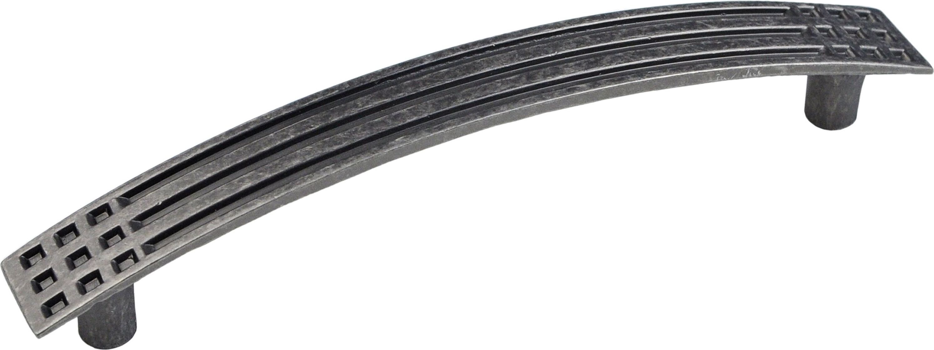 Изображение товара Мебельная ручка-скоба JET 149 посеребрение античное серебро 128 мм