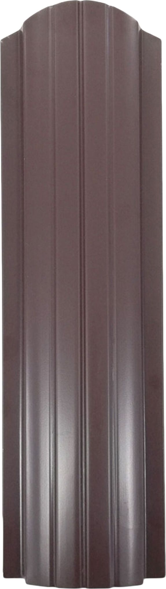 Изображение товара Евроштакетник Таврос металлический коричневый двусторонний 1800х105х0,45 мм