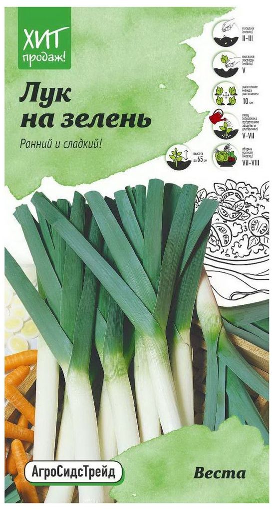 Изображение товара Семена Лука Детская грядка Веста 0,5 г