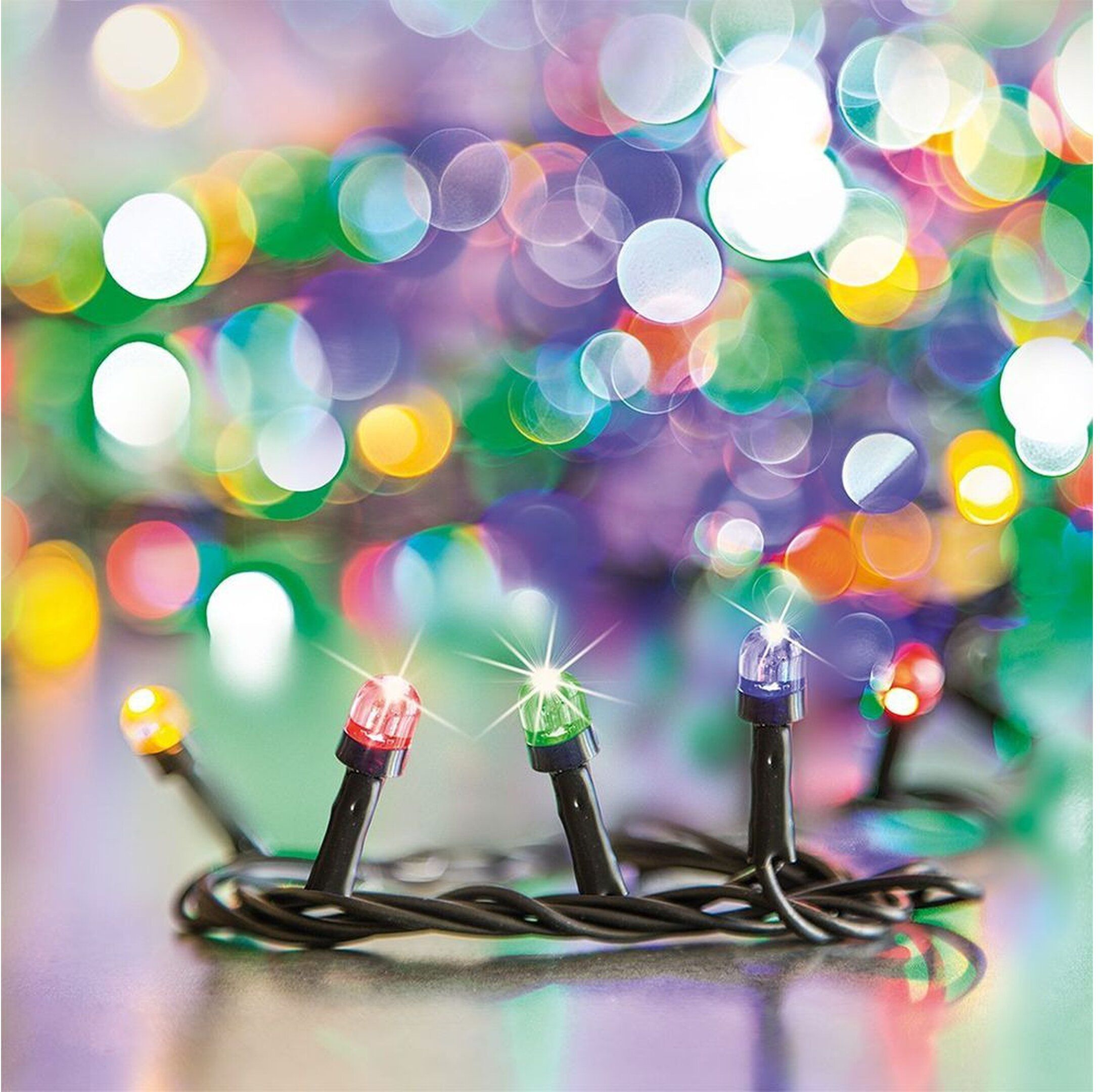 Изображение товара Гирлянда универсальная нить Glos 300 LED многоцветный 30 м