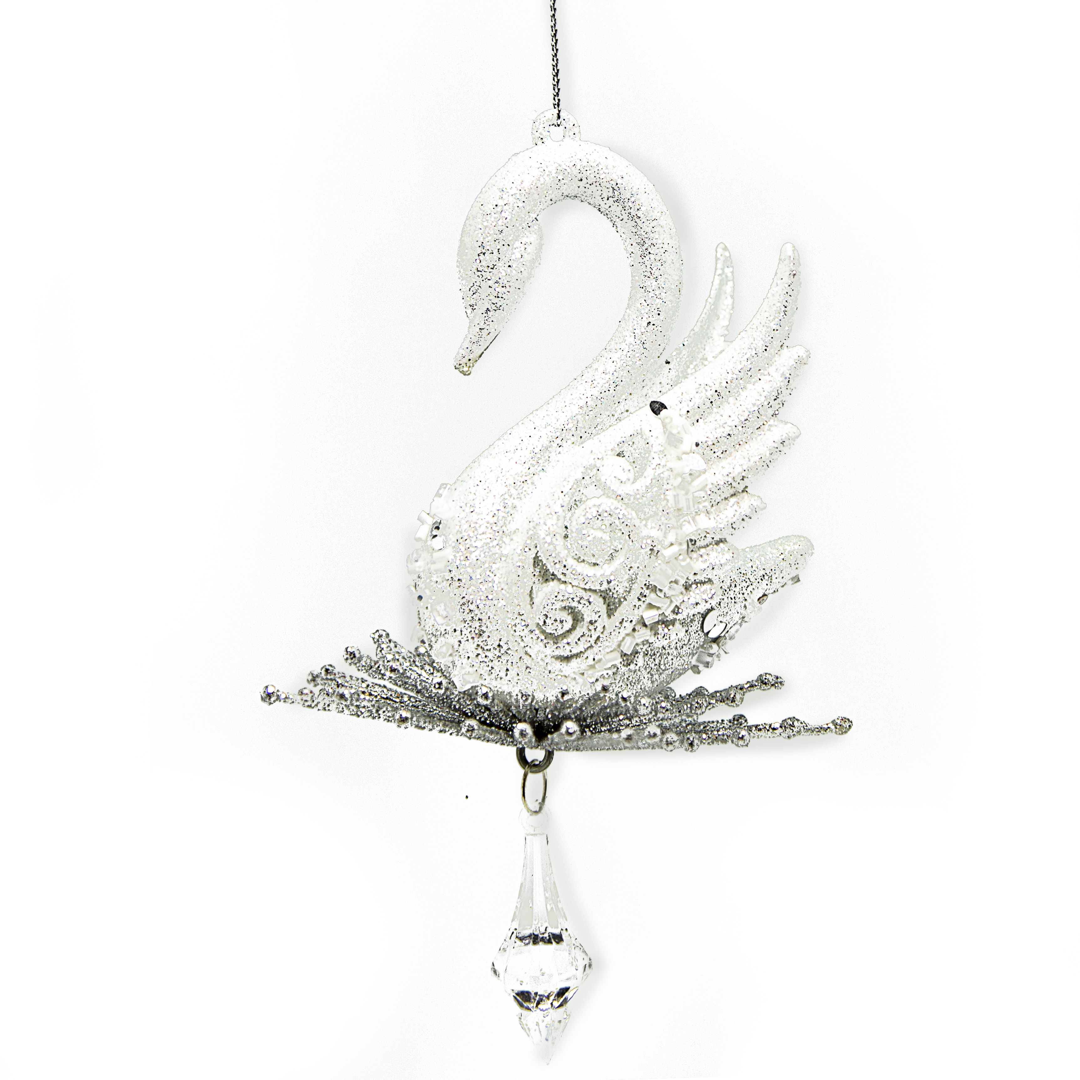 Изображение товара Ёлочная игрушка декоративная Зимний Лебедь белый