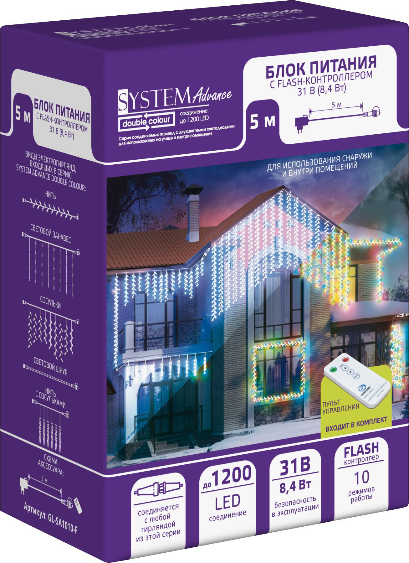 Изображение товара Блок питания GLOS SYSTEM ADVANCE double color GL-SA1010-F