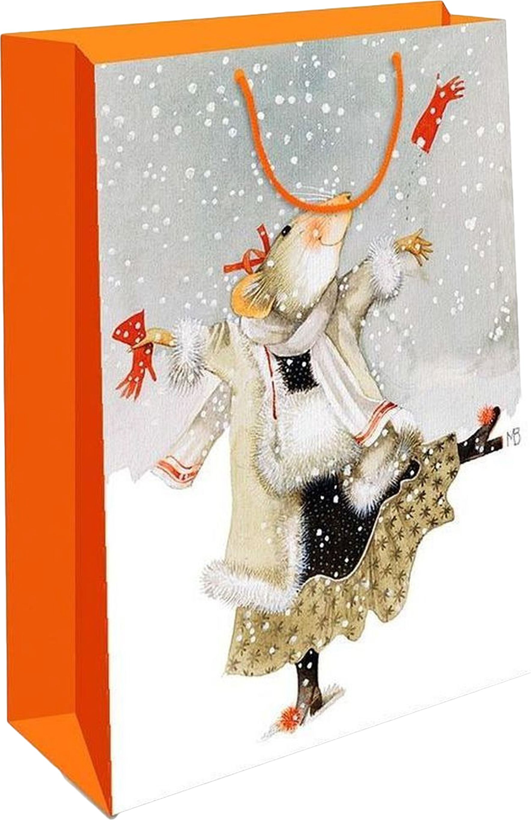 Изображение товара Подарочный пакет Арт и Дизайн С Новым годом 18х10х22 мм стильное ламинированное изделие