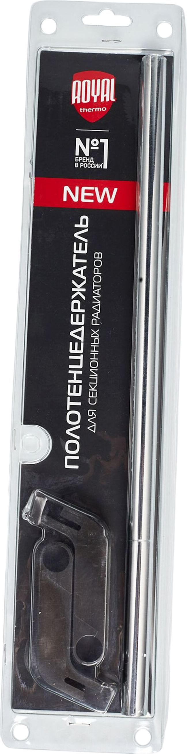 Изображение товара Держатель Royal Thermo 14x415 мм черный для радиаторов и полотенец