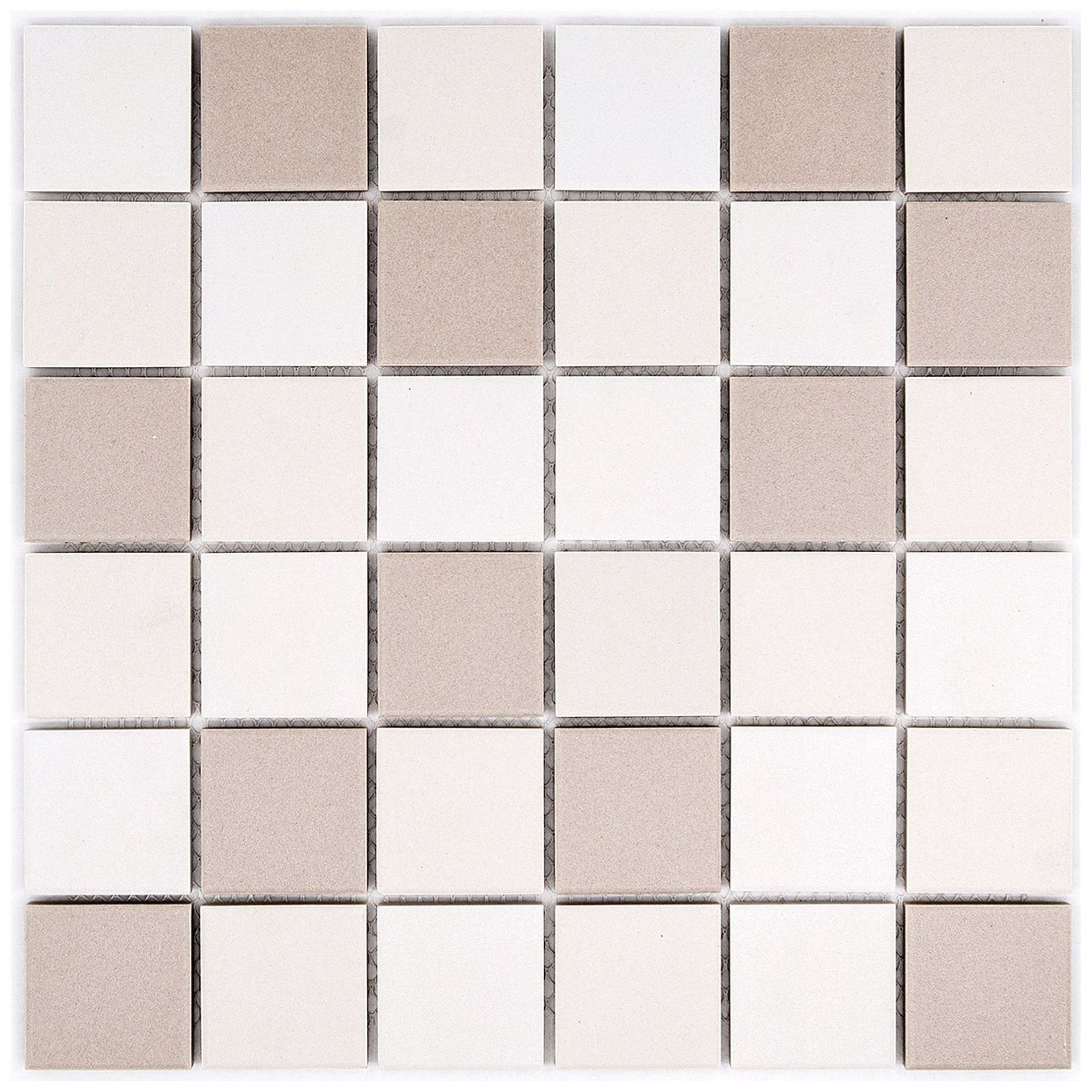 Изображение товара Керамическая мозаика StarMosaic бежевый 30,6x30,6 см противоскользящая для влажных помещений