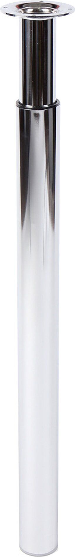 Изображение товара Мебельная ножка-телескопическая Larvij из стали с хромированным покрытием 700 мм