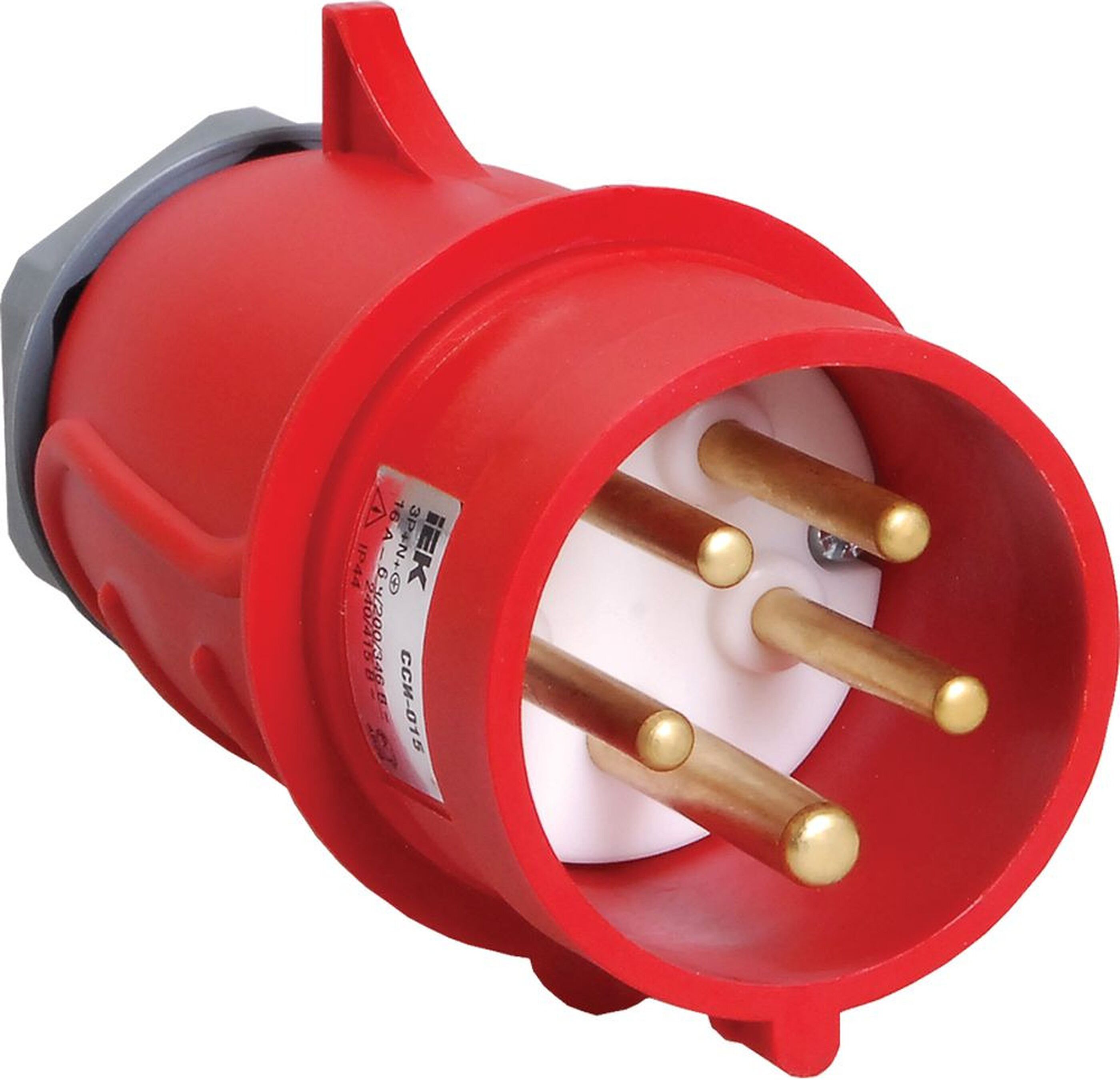 Изображение товара Вилка сетевая IEK ССИ-015 200 В 16 А красная