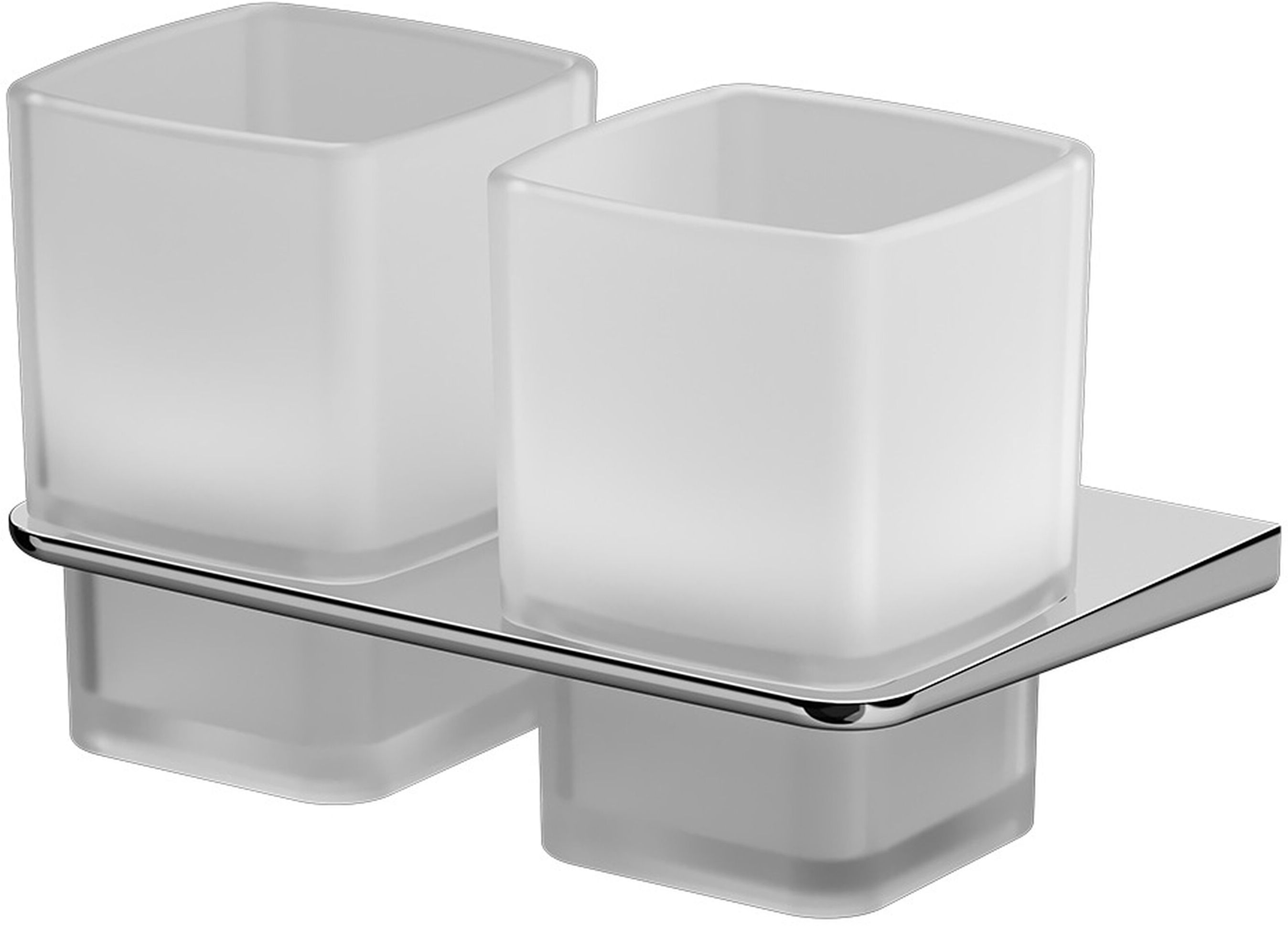 Изображение товара Стакан для зубных щеток AM.PM Inspire V2.0 хром 2 предмета настенный дизайн стильный