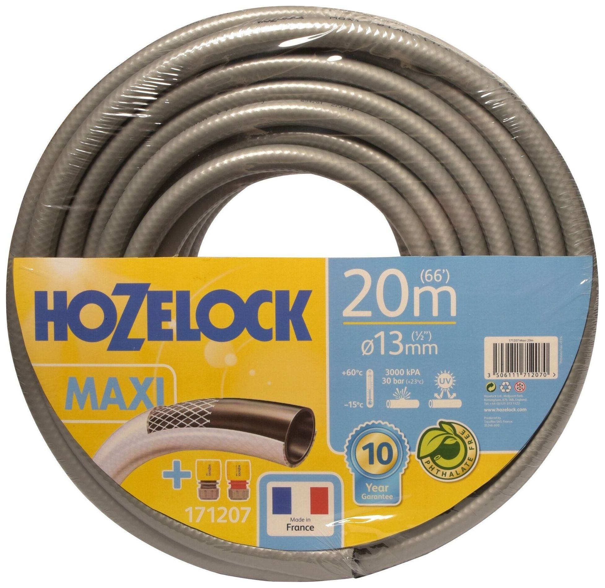 Изображение товара Шланг для полива HOZELOCK Maxi 1/2 дюйма 20 м армированный для сада