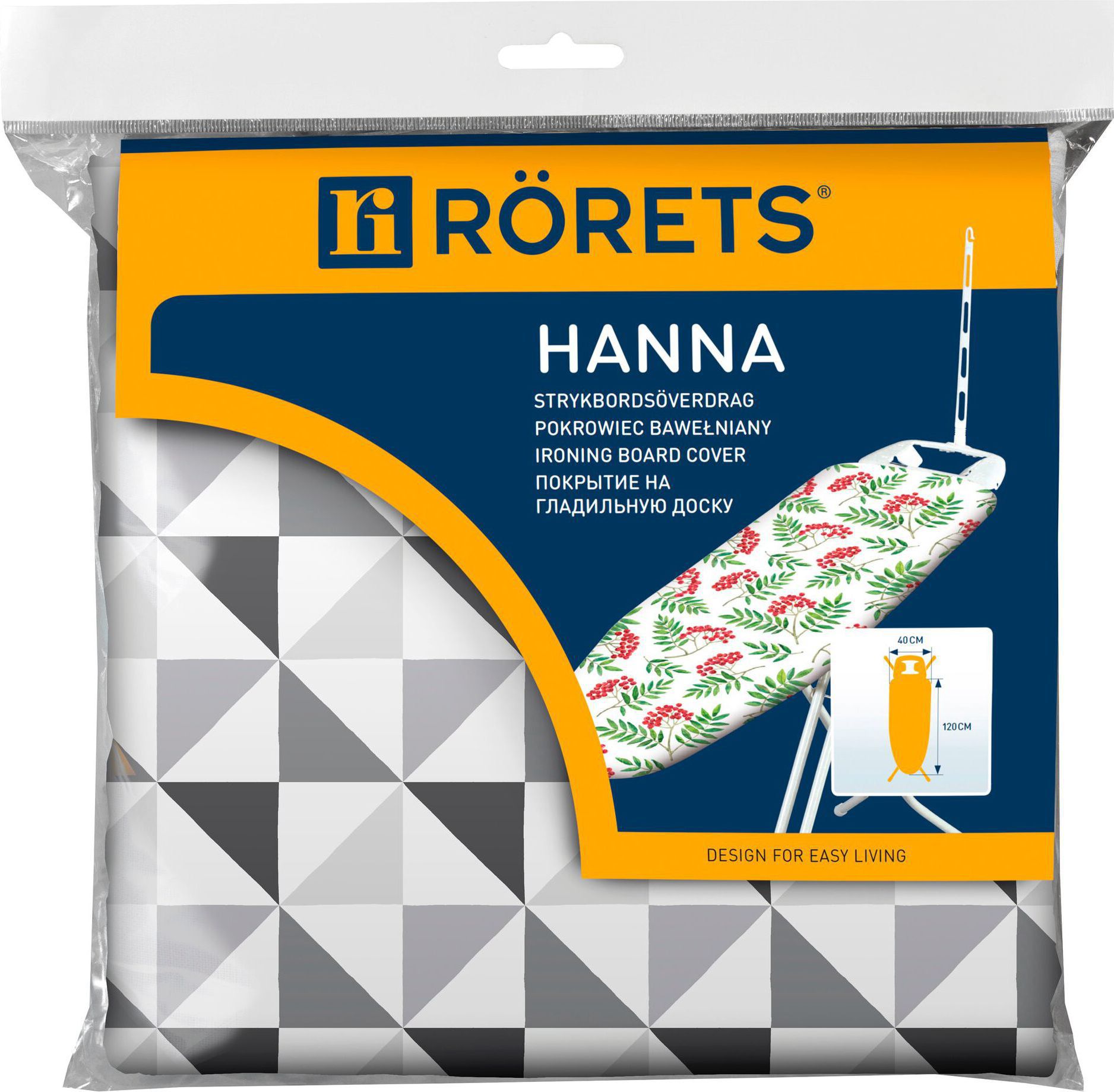 Изображение товара Чехол для гладильной доски Rorets Hanna 120х40 см