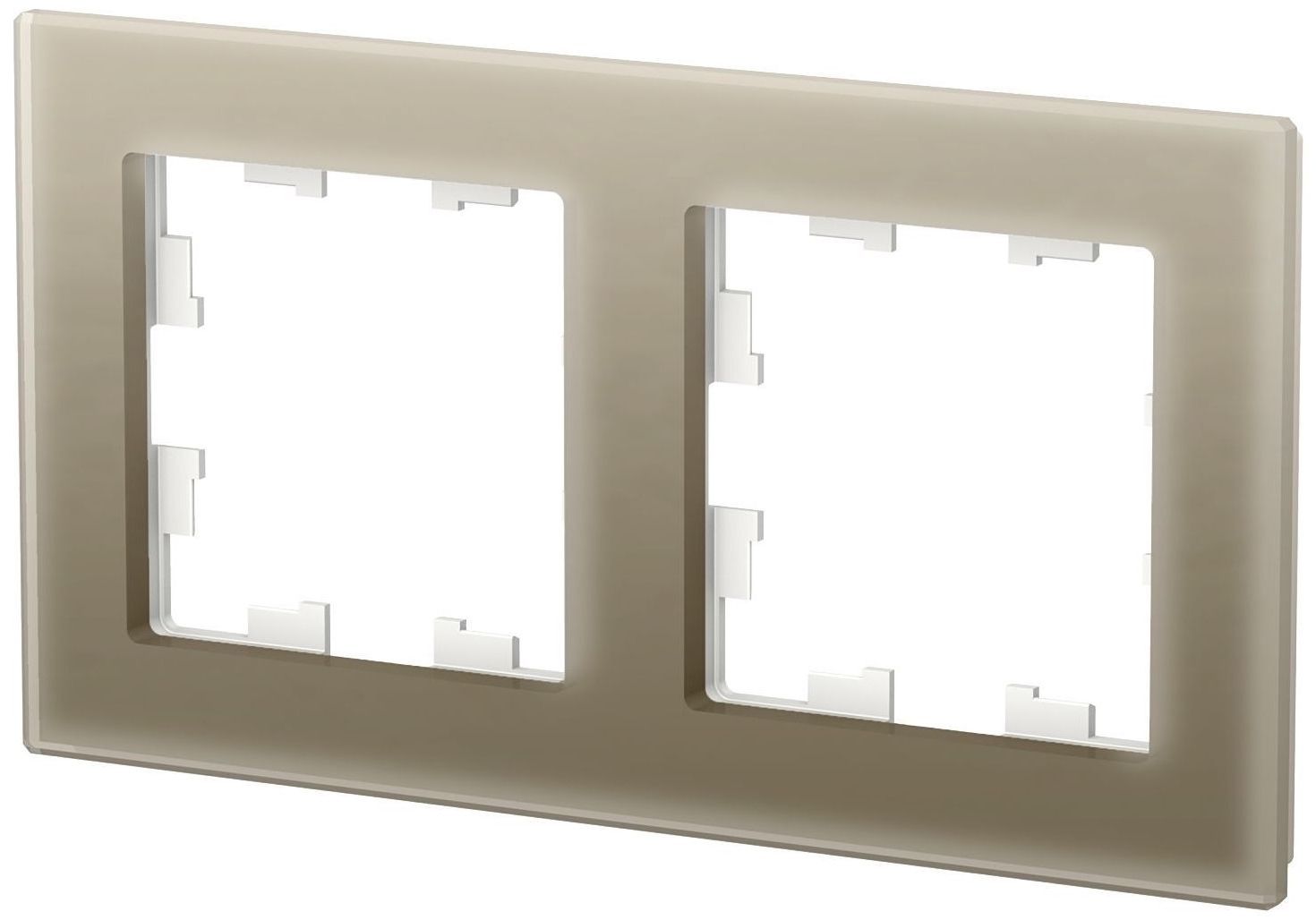 Изображение товара Рамка 2 поста Schneider Electric Atlas Design шампань для внутренней электрики