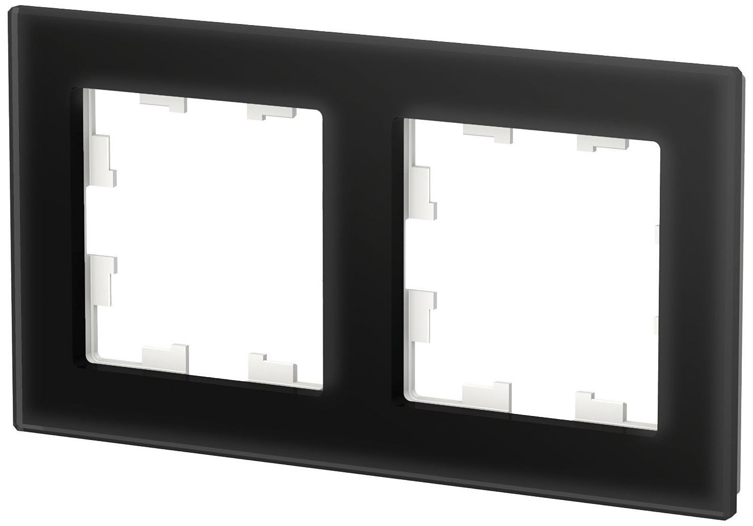 Изображение товара Рамка 2 поста Schneider Electric Atlas Design черный для электросоединений