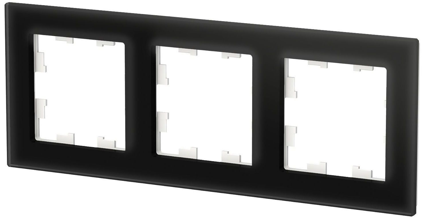 Изображение товара Рамка 3 поста Schneider Electric Atlas Design черный для электротехнических устройств
