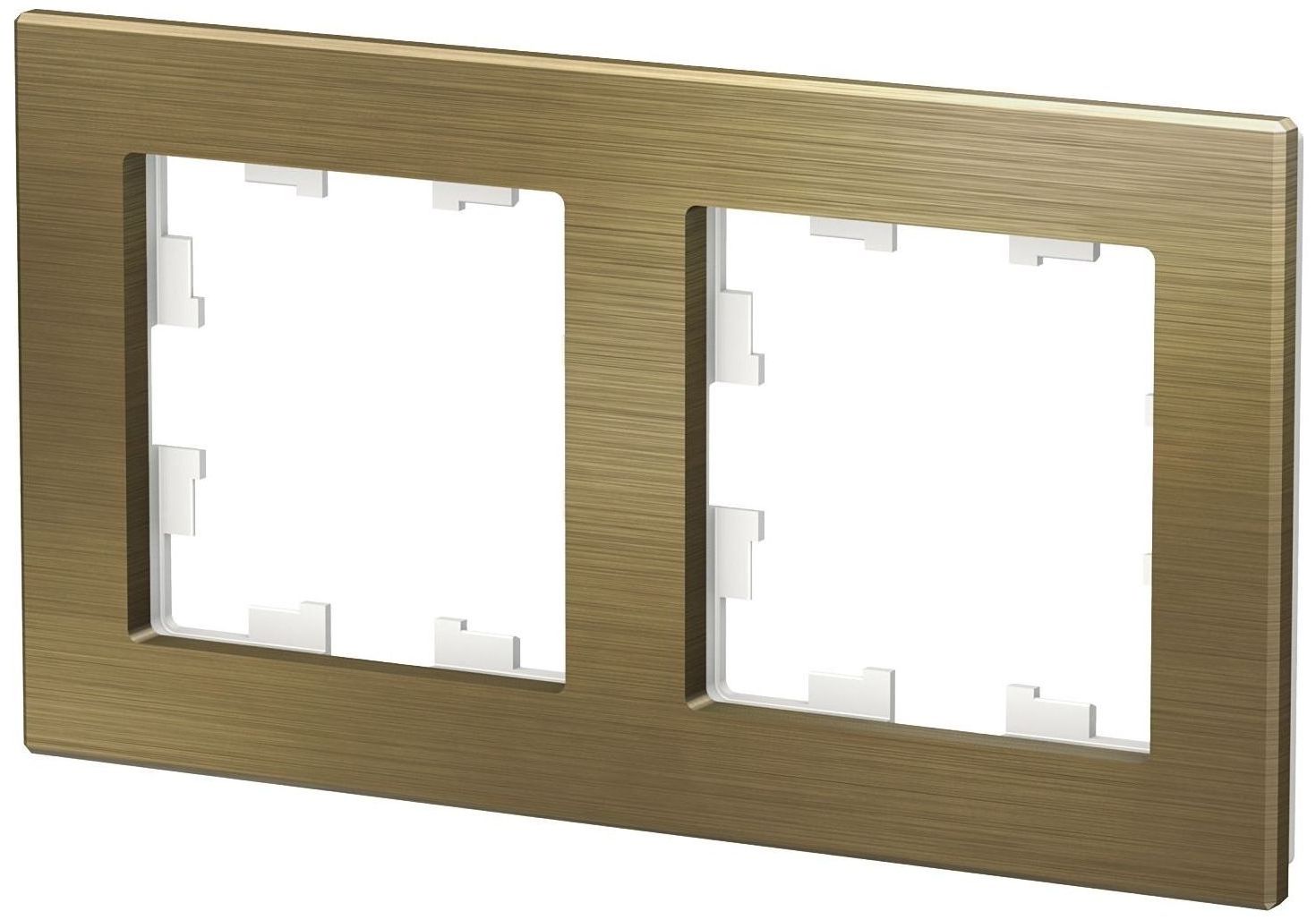 Изображение товара Рамка 2 поста Schneider Electric Atlas Design латунь для открытого монтажа