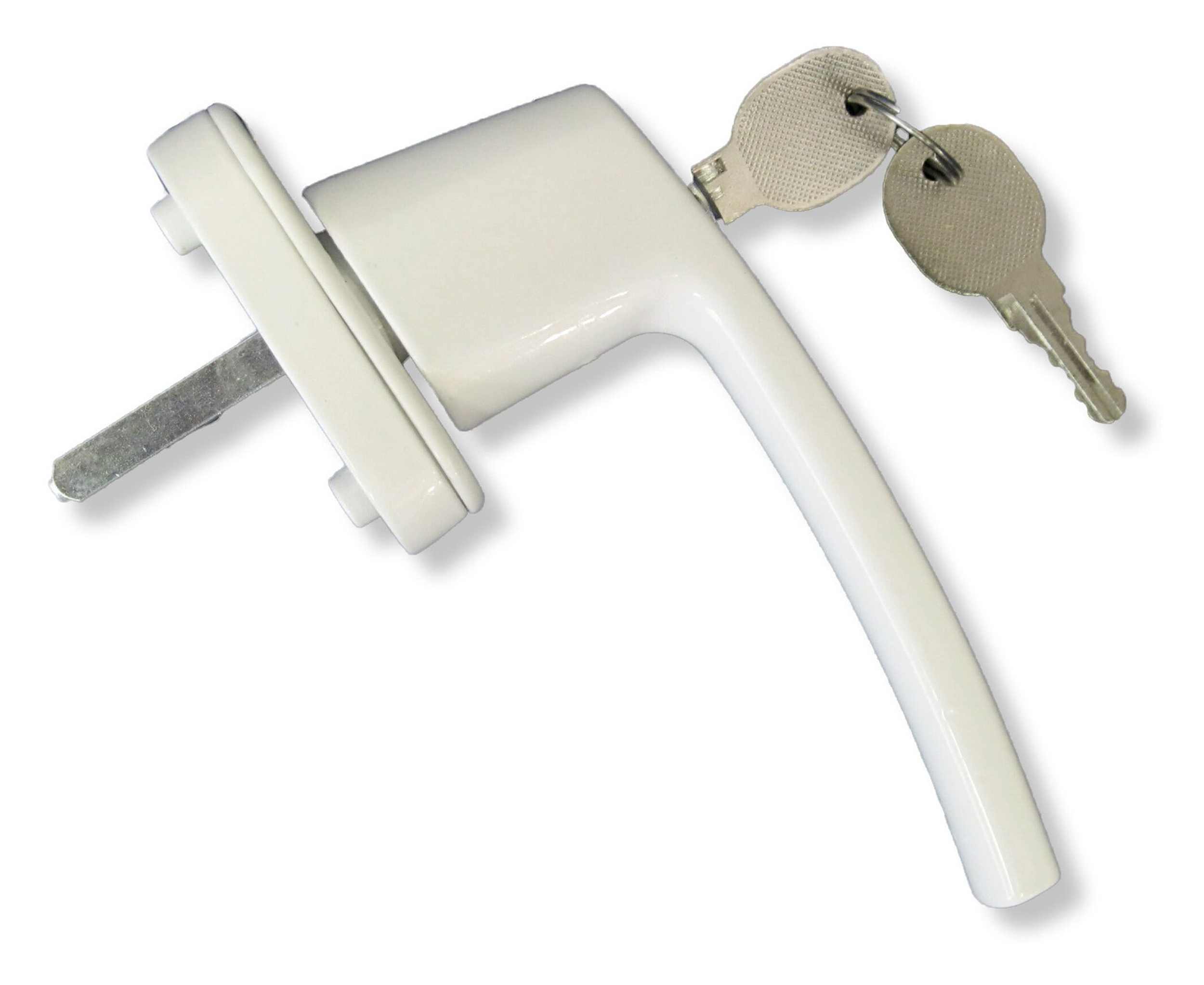 Изображение товара Ручка Galichi скрытая фиксатор сталь белый