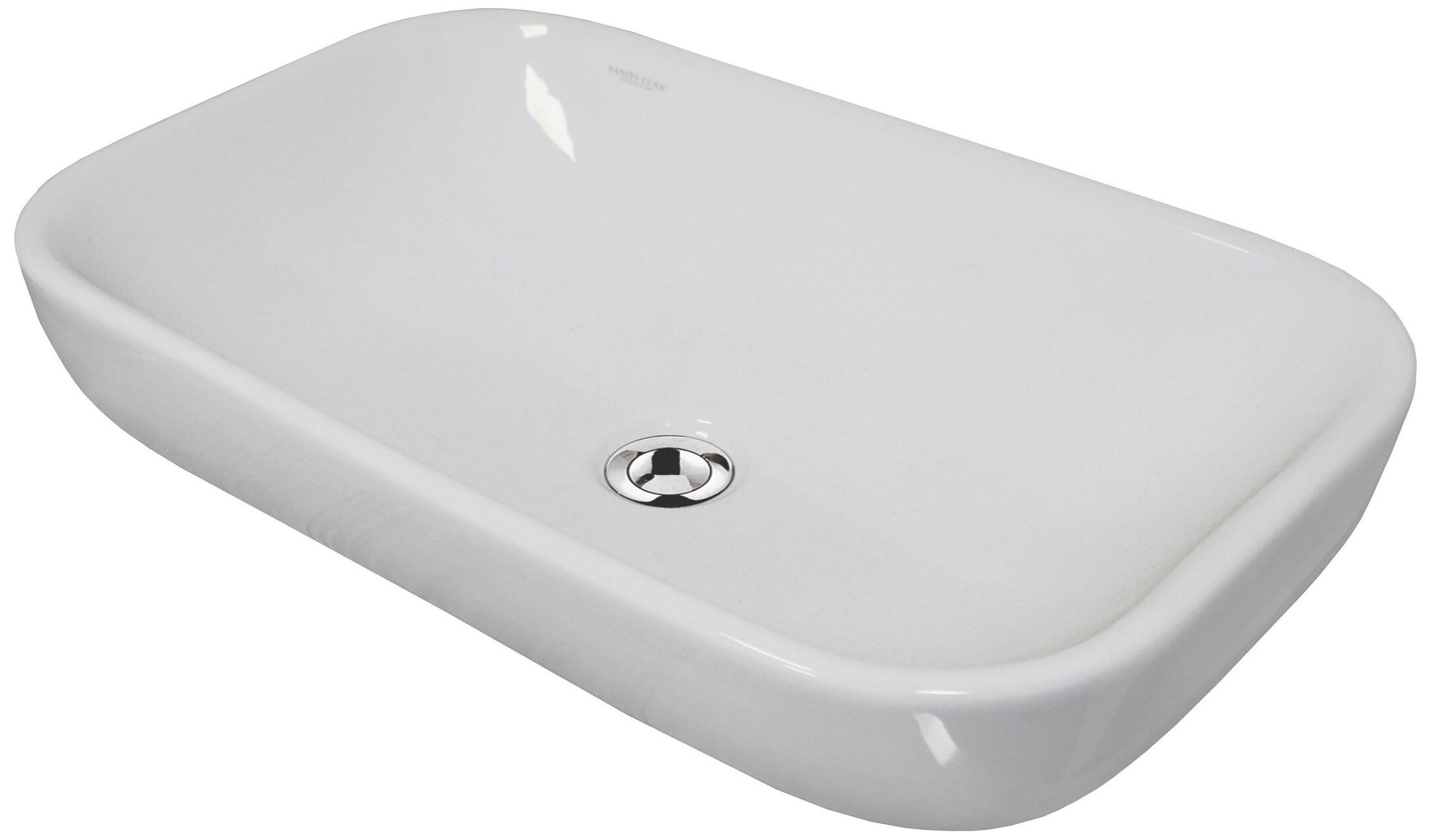 Изображение товара Накладная раковина SANITA LUXE Infinity 60 см из санитарного фарфора