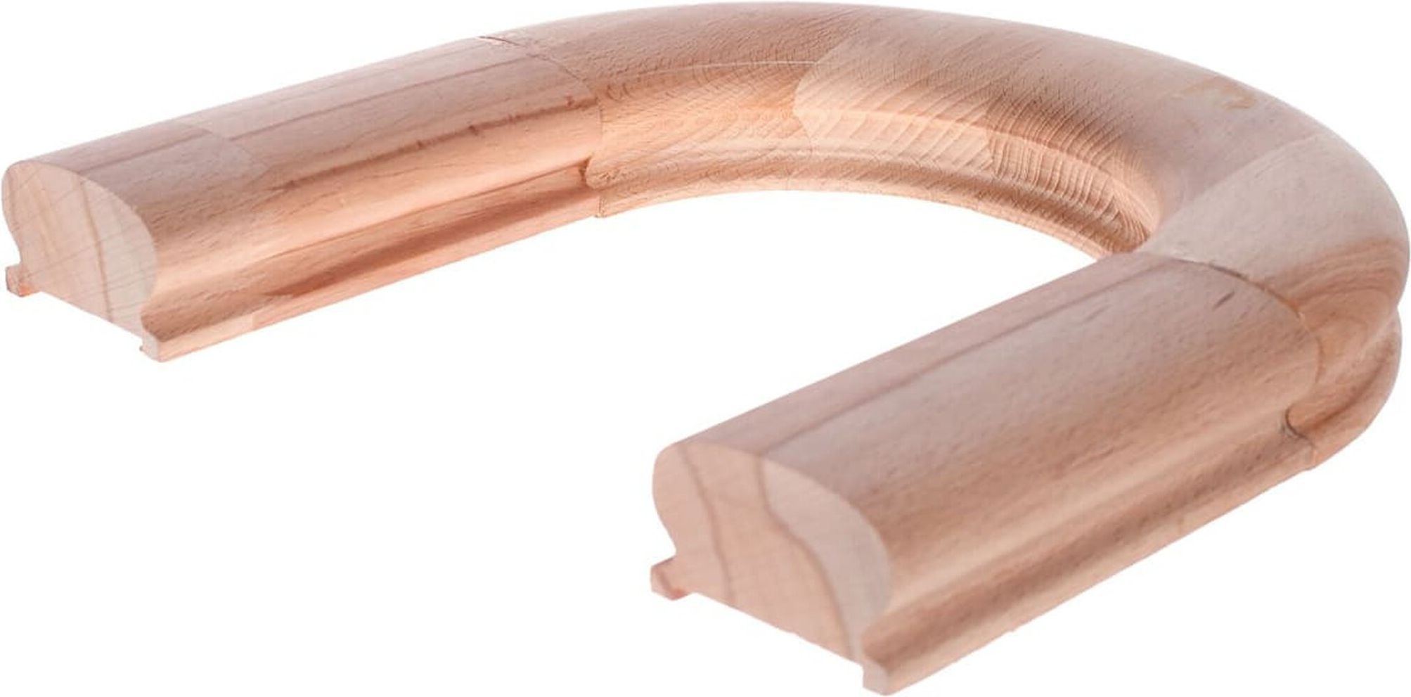 Изображение товара Поворот поручня круглый 5x50 см из клееной сосны сорт Экстра для лестниц