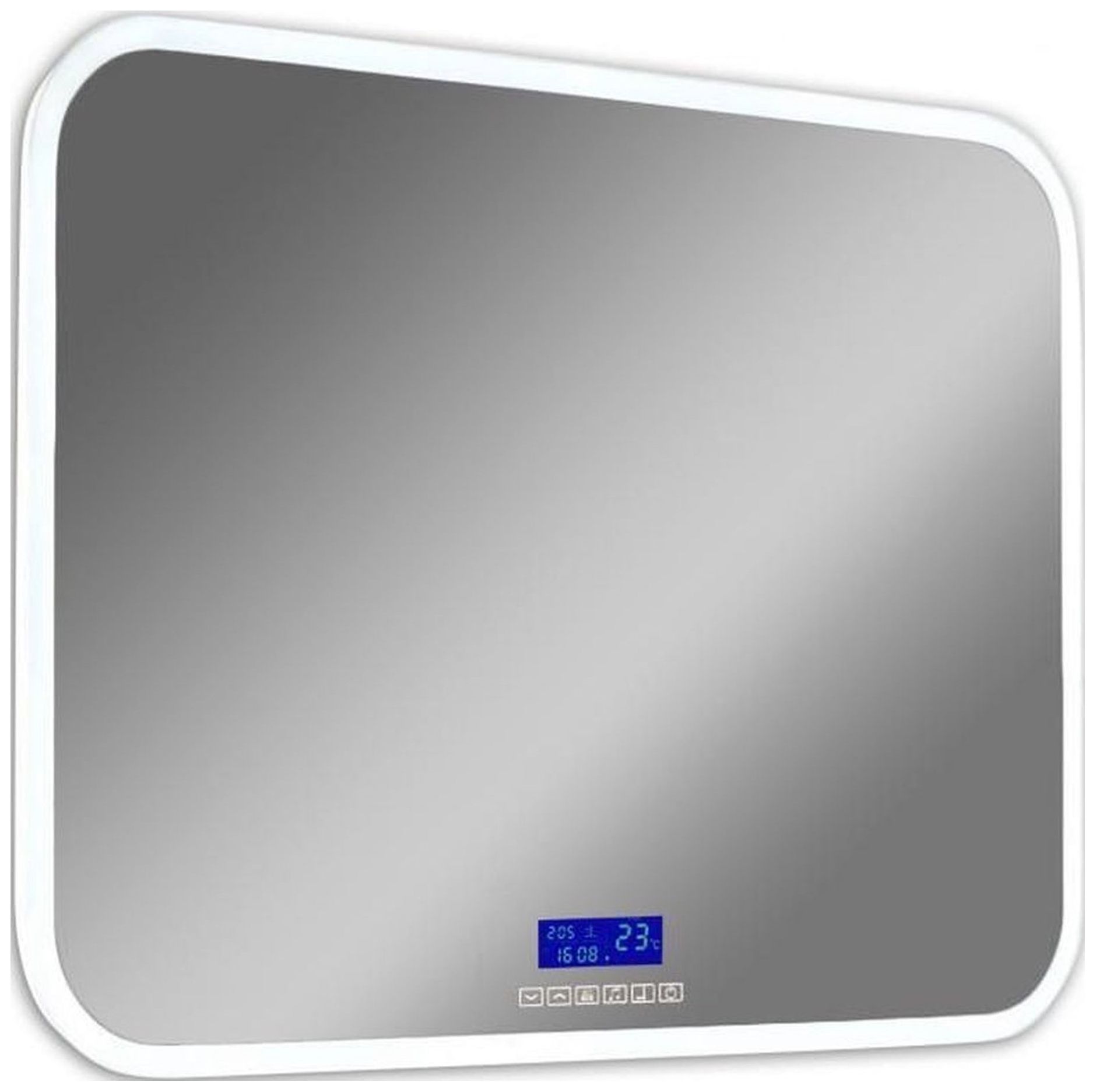 Изображение товара Зеркало для ванной комнаты MISTY Стайл с подсветкой 70x90 см белое