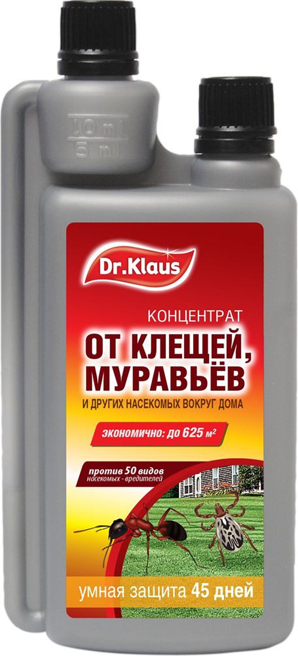 Изображение товара Концентрат от клещей муравьев и других ползающих Dr.Klaus 250 мл