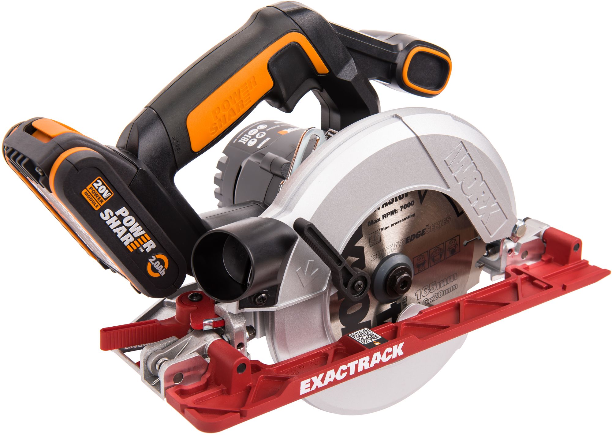 Изображение товара Аккумуляторная циркулярная пила Worx WX530 диаметр диска 165 мм