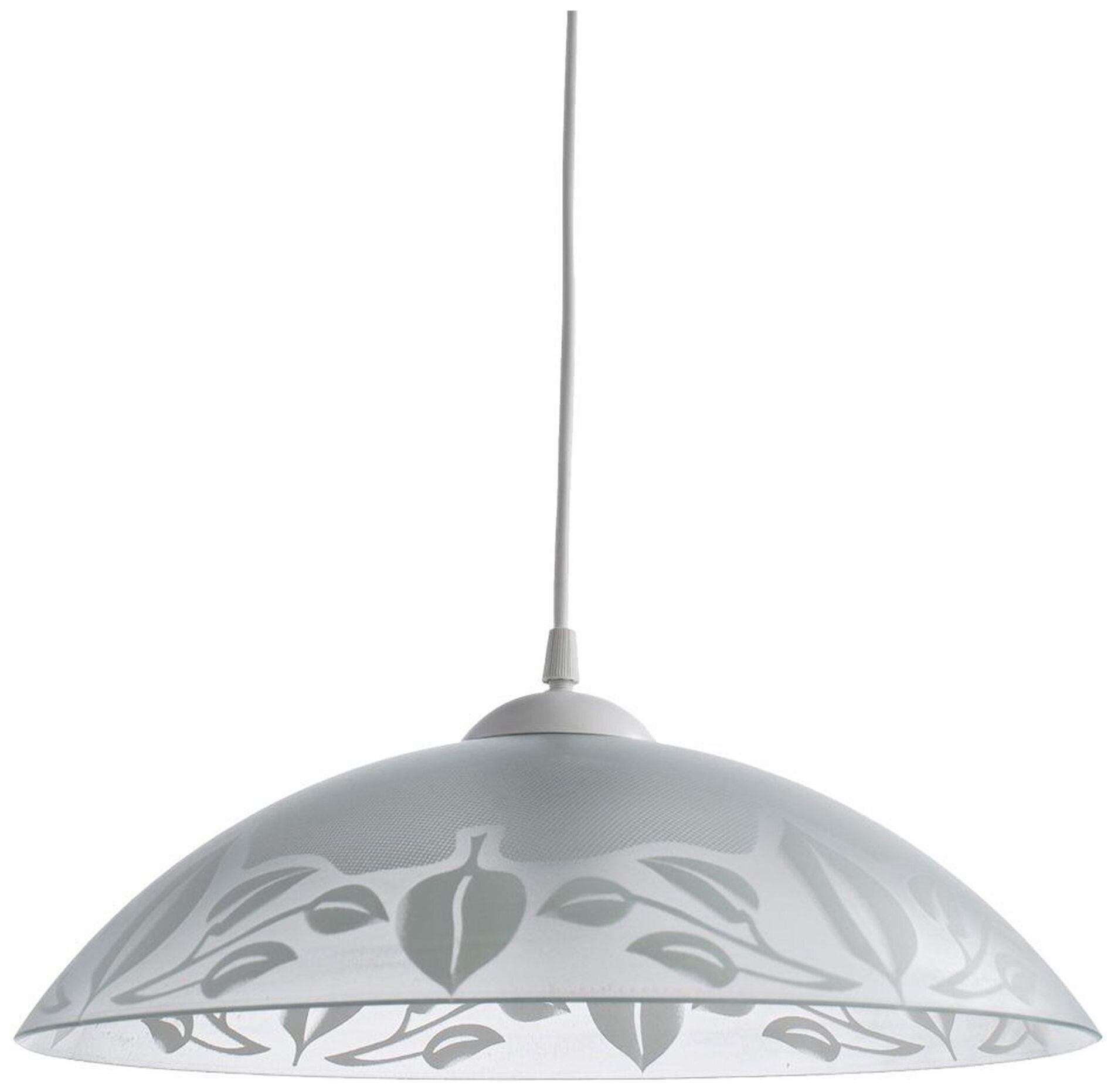 Изображение товара Подвесная люстра ARTE Lamp CUCINA A4020SP-1WH белая классическая плафон из стекла для кухни