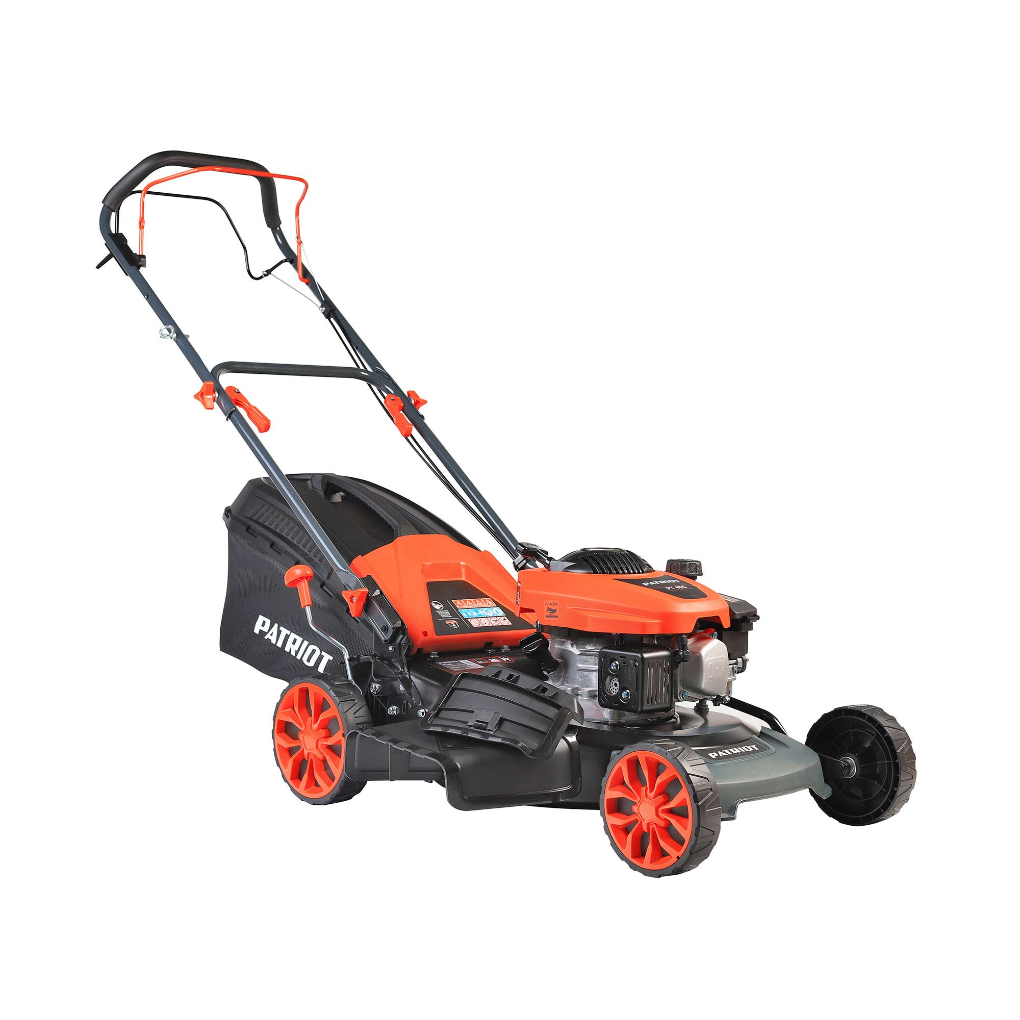 Изображение товара Бензиновая газонокосилка PATRIOT PT 46S 4 л.с., самохвод, 46 см