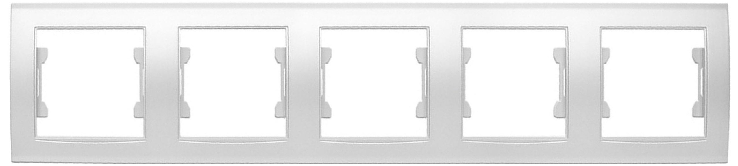 Изображение товара Рамка 5 постов UNIVersal Бриллиант белый