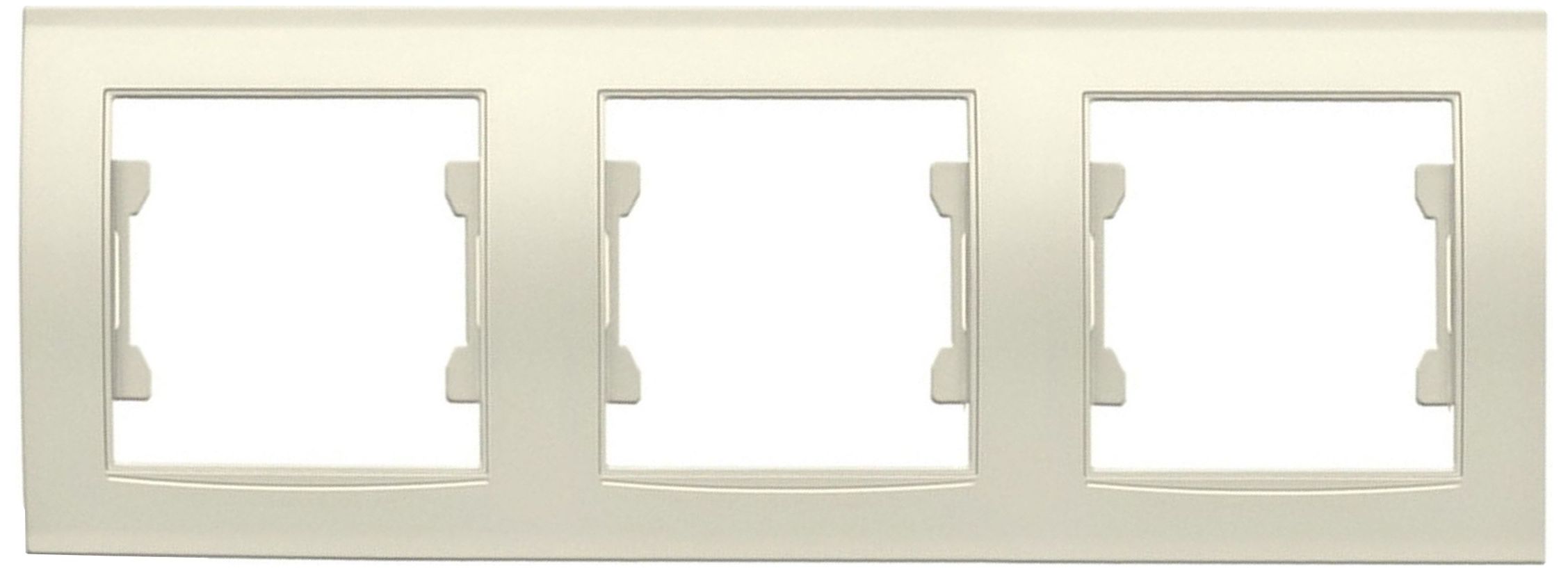 Изображение товара Рамка 3 поста UNIVersal Бриллиант слоновая кость