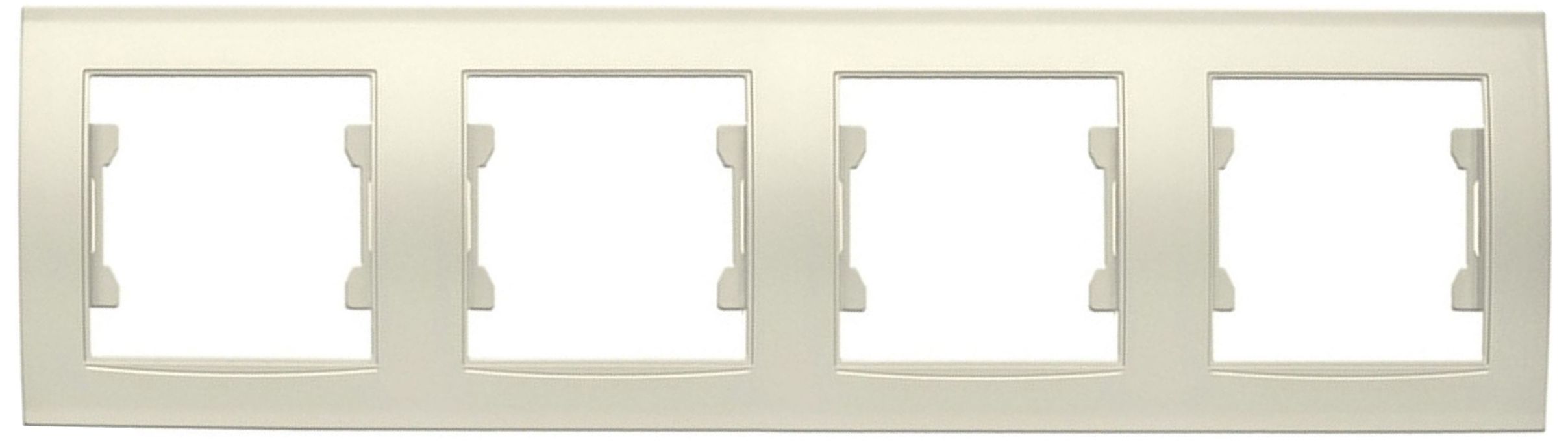 Изображение товара Рамка 4 поста UNIVersal Бриллиант слоновая кость