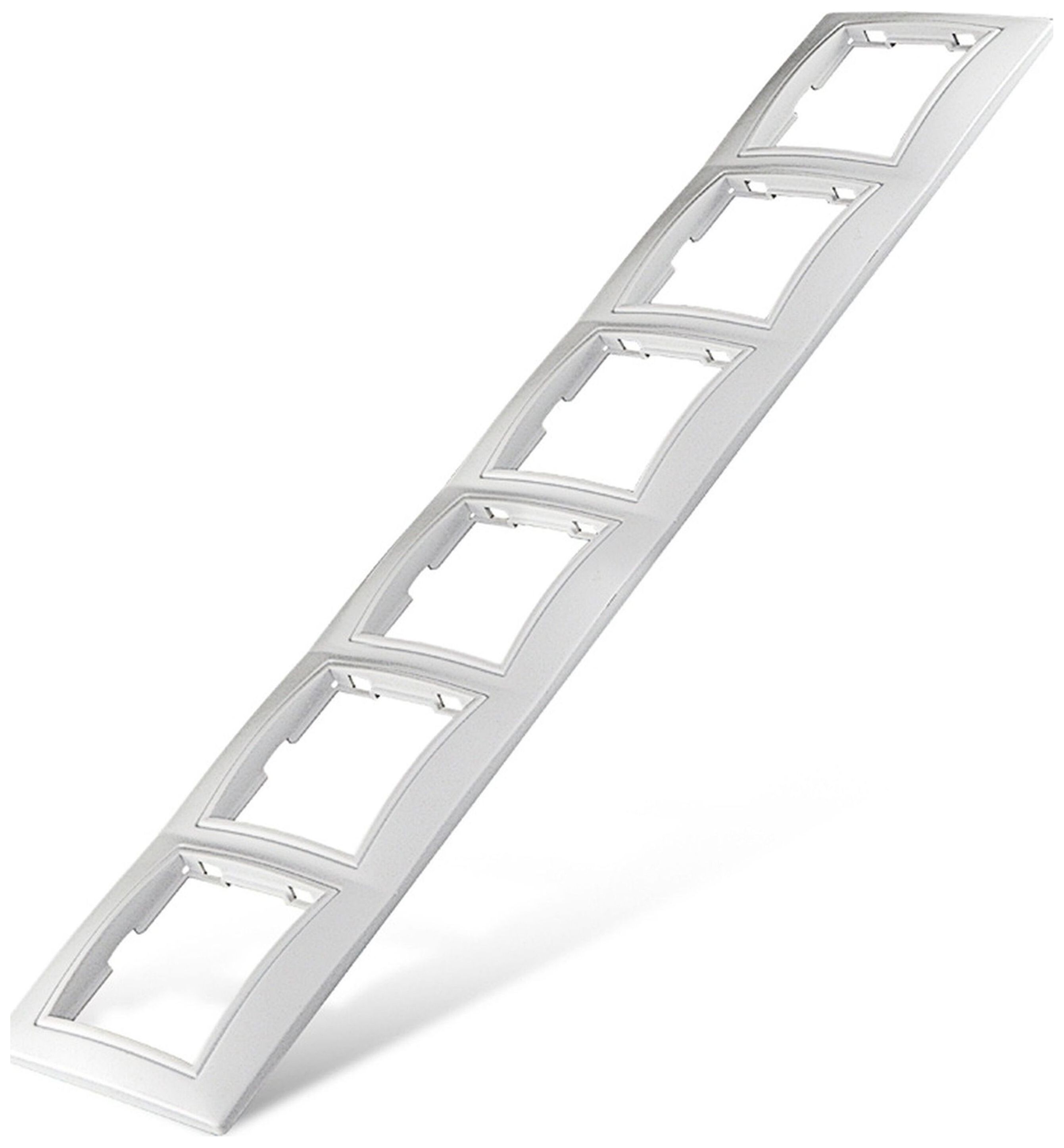 Изображение товара Рамка 6 постов UNIVersal Севиль белый