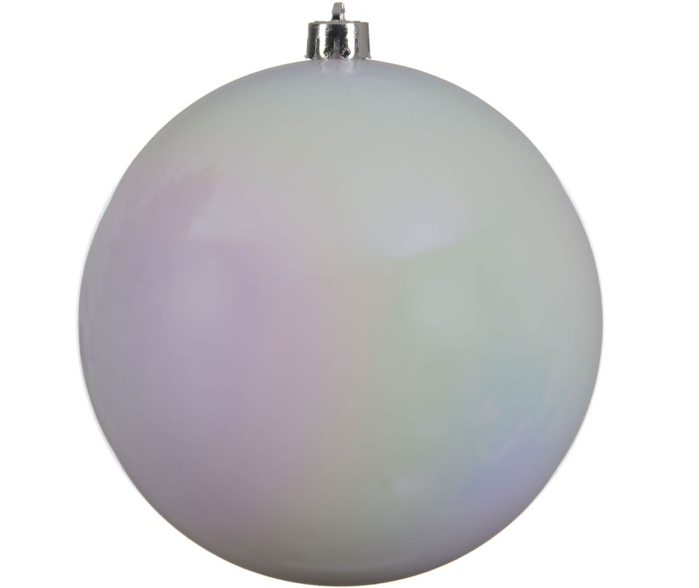 Изображение товара Новогодний белый шар 20 см для елки и декораций