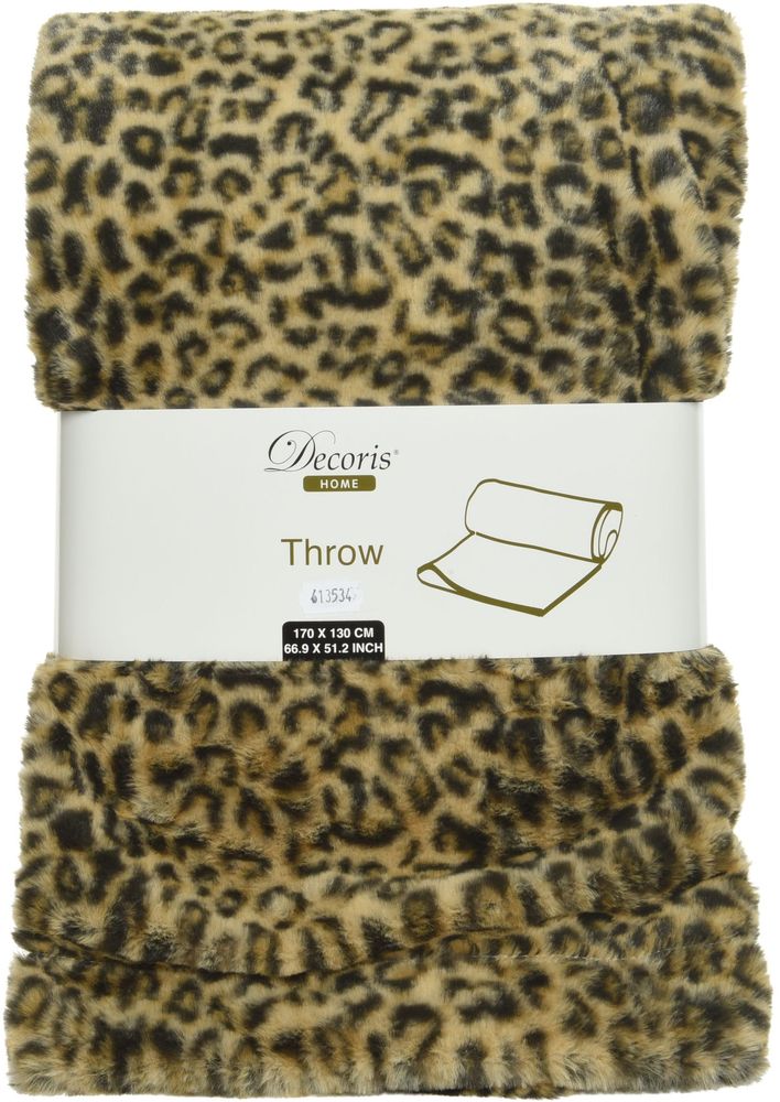 Изображение товара Плед новогодний коричневый 130x170 см из полиэстера для праздничного уюта