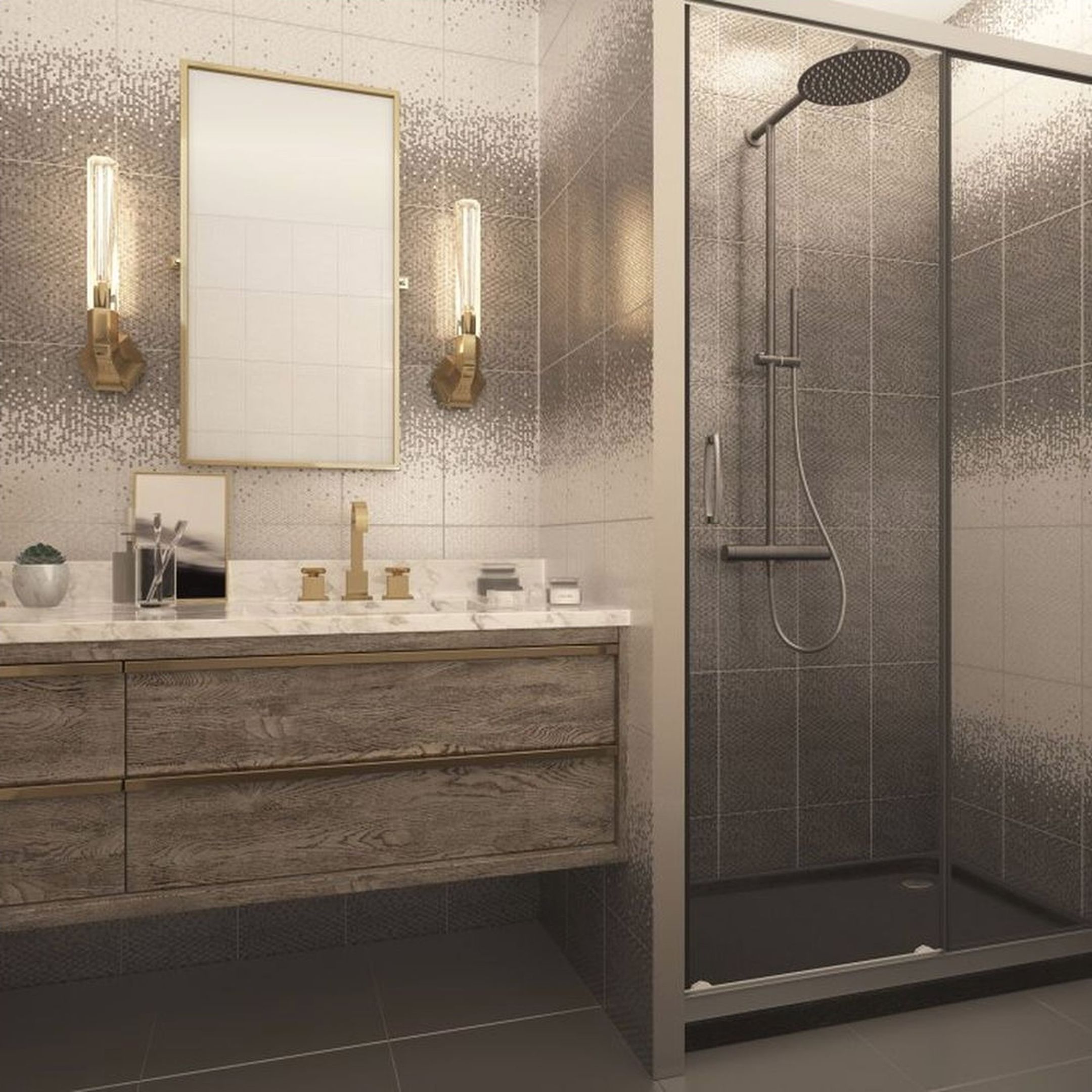 Изображение товара Плитка Gracia Ceramica Лейла белая 24X40 см 1,4 м² 
