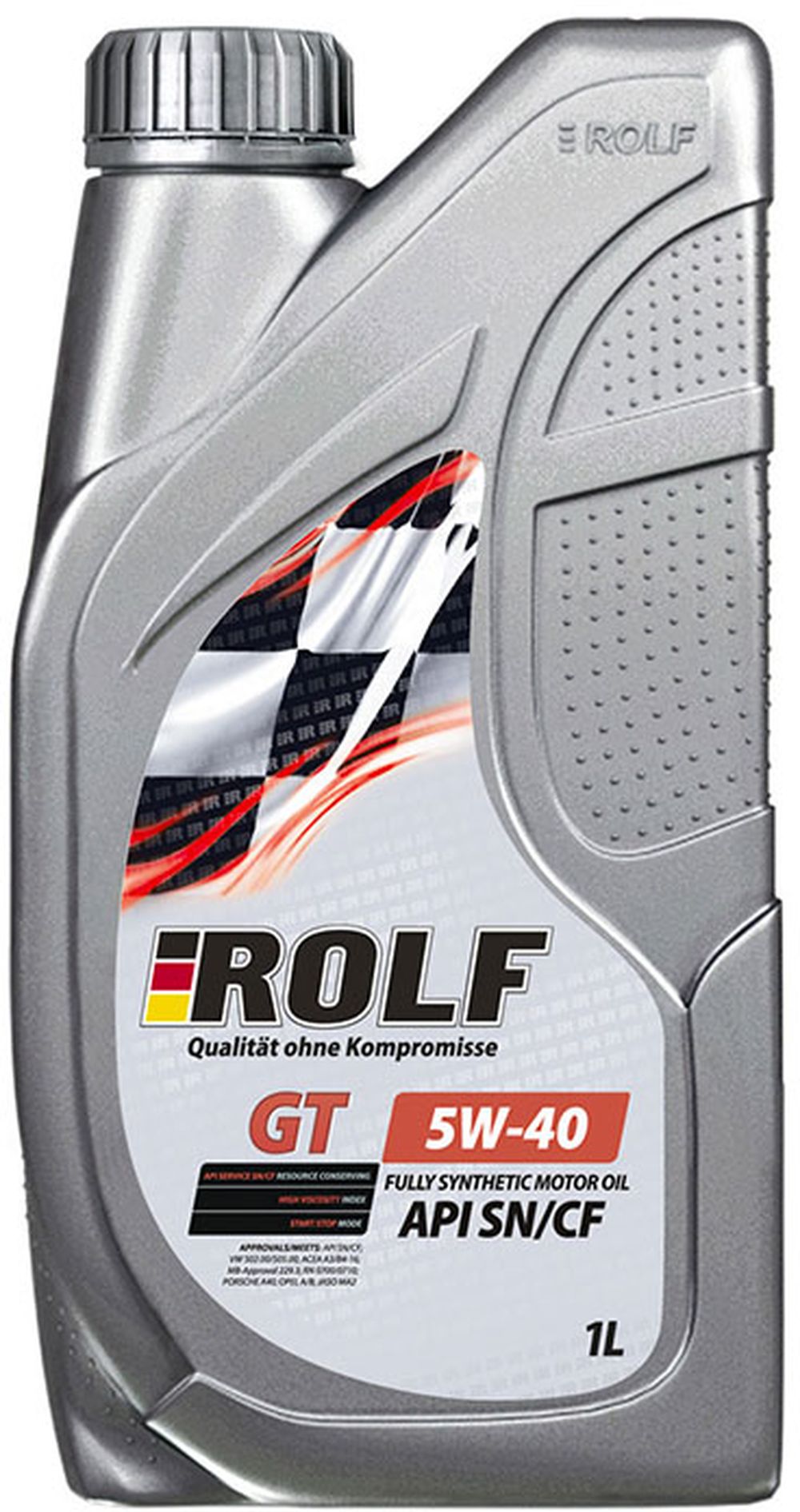 Изображение товара Моторное масло Rolf GT SAE 5W-40 синтетическое 1 л для легковых авто