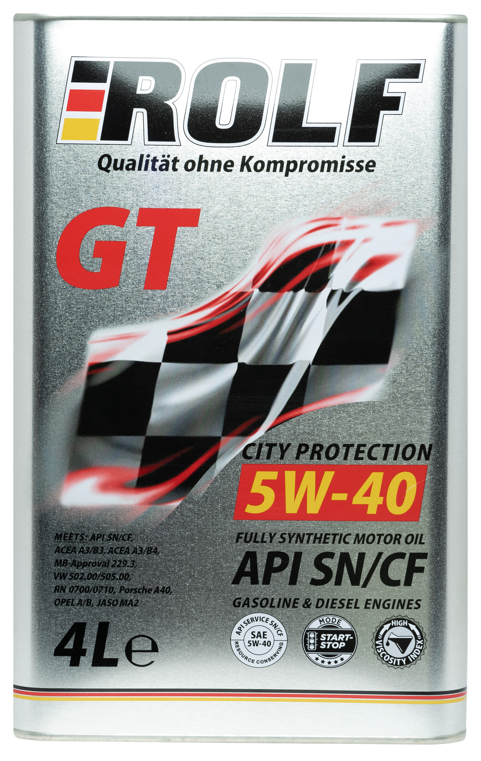 Изображение товара Моторное масло Rolf GT SAE 5W-40 синтетическое 4 л