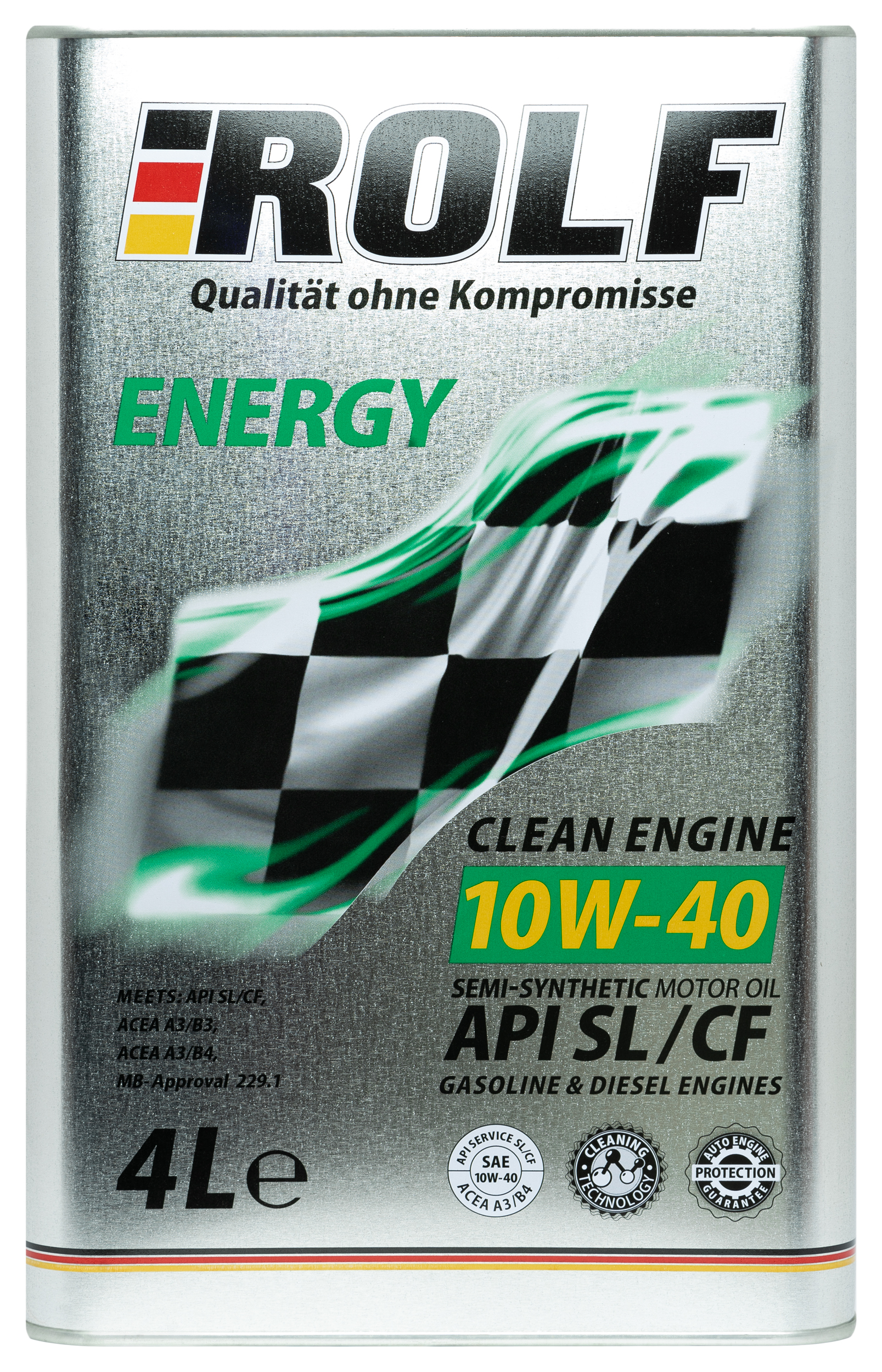 Изображение товара Моторное масло Rolf ENERGY 10W-40 SL/CF полусинтетическое 4 л