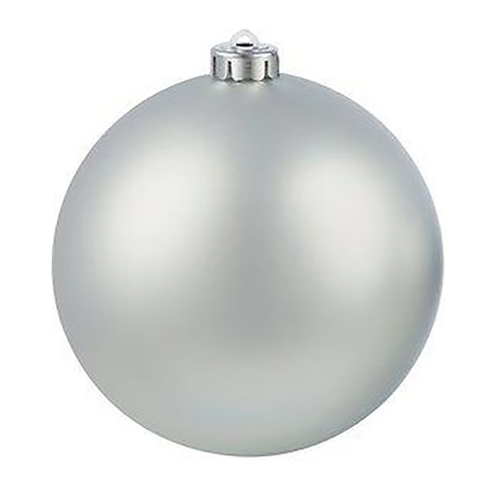 Изображение товара Новогодний шар серебро 14 см в ассортименте
