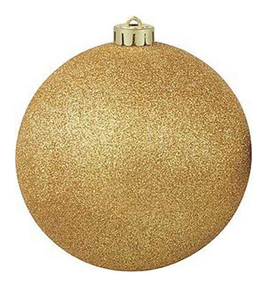 Изображение товара Новогодний шар золото 14 см пластиковый для елки и декора