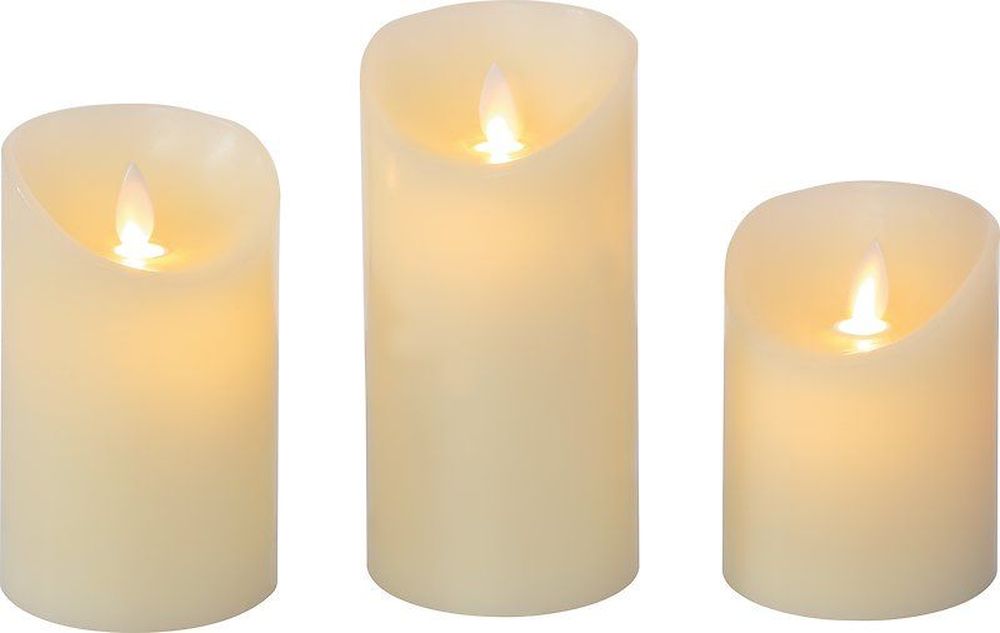 Изображение товара Набор свечей LED белый 3 шт