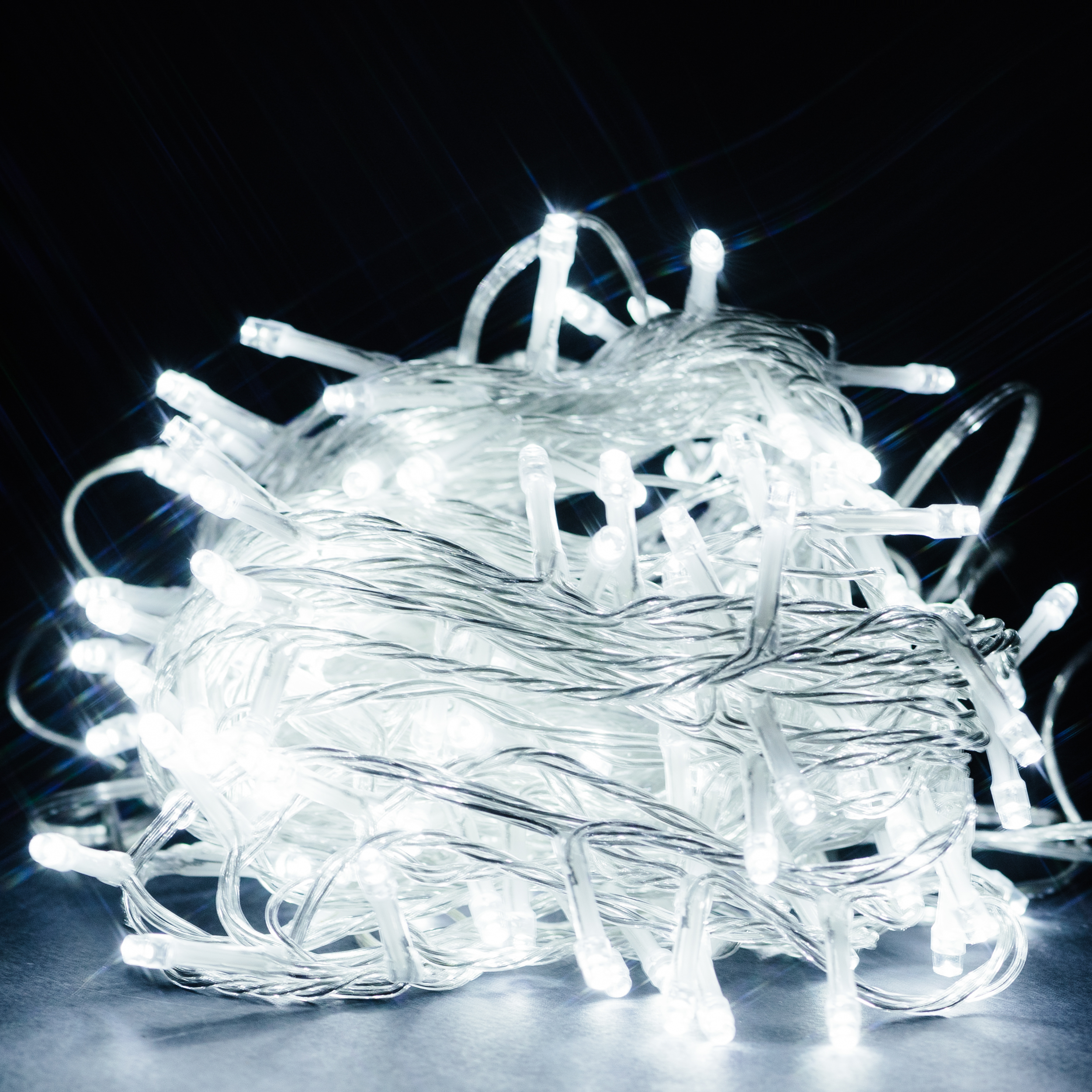 Изображение товара Гирлянда универсальная мишура 140 LED белый 15,4 м