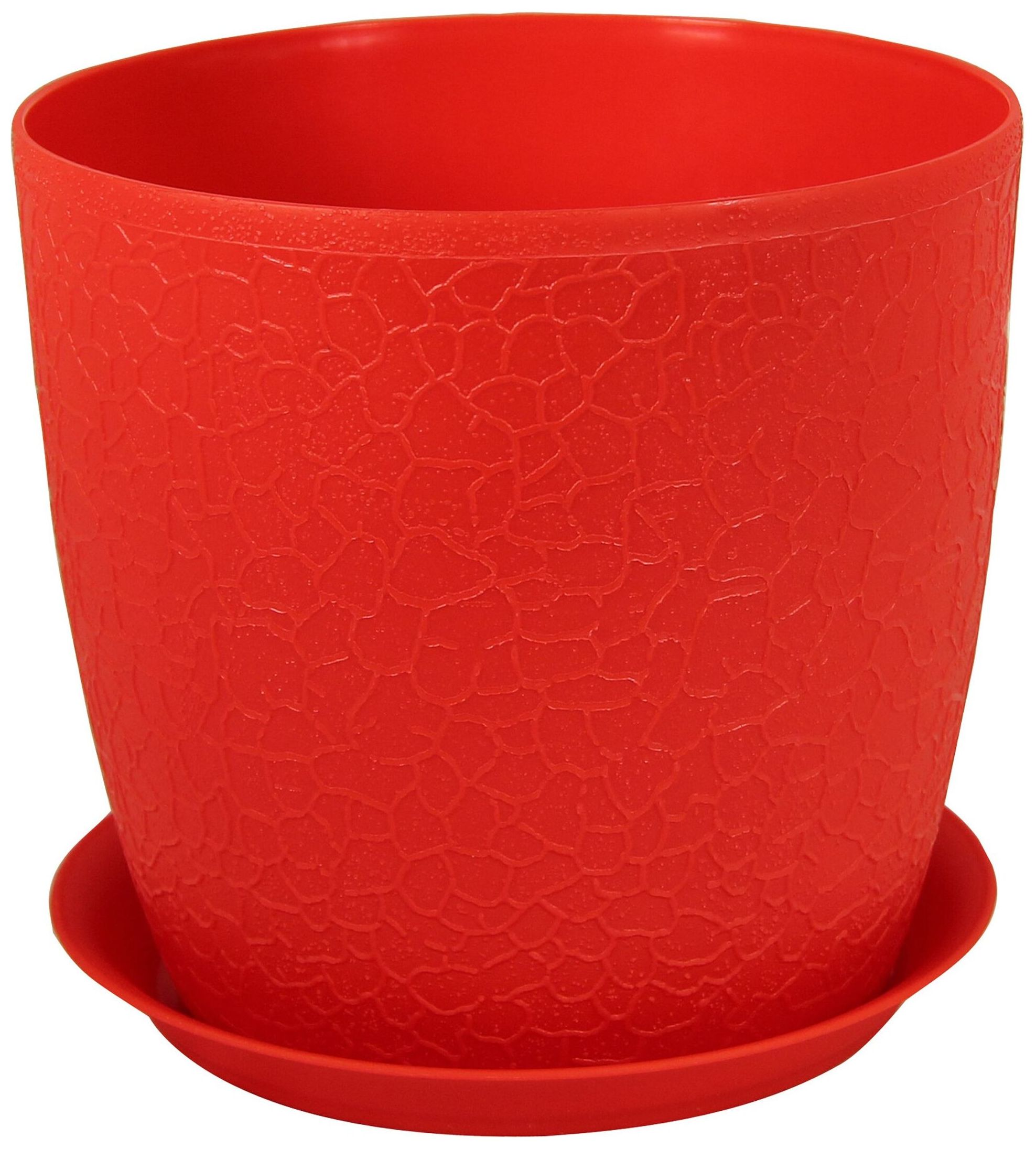Изображение товара Кашпо IDEA Верона d14 см 1,5 л полипропиленовое с подставкой красное
